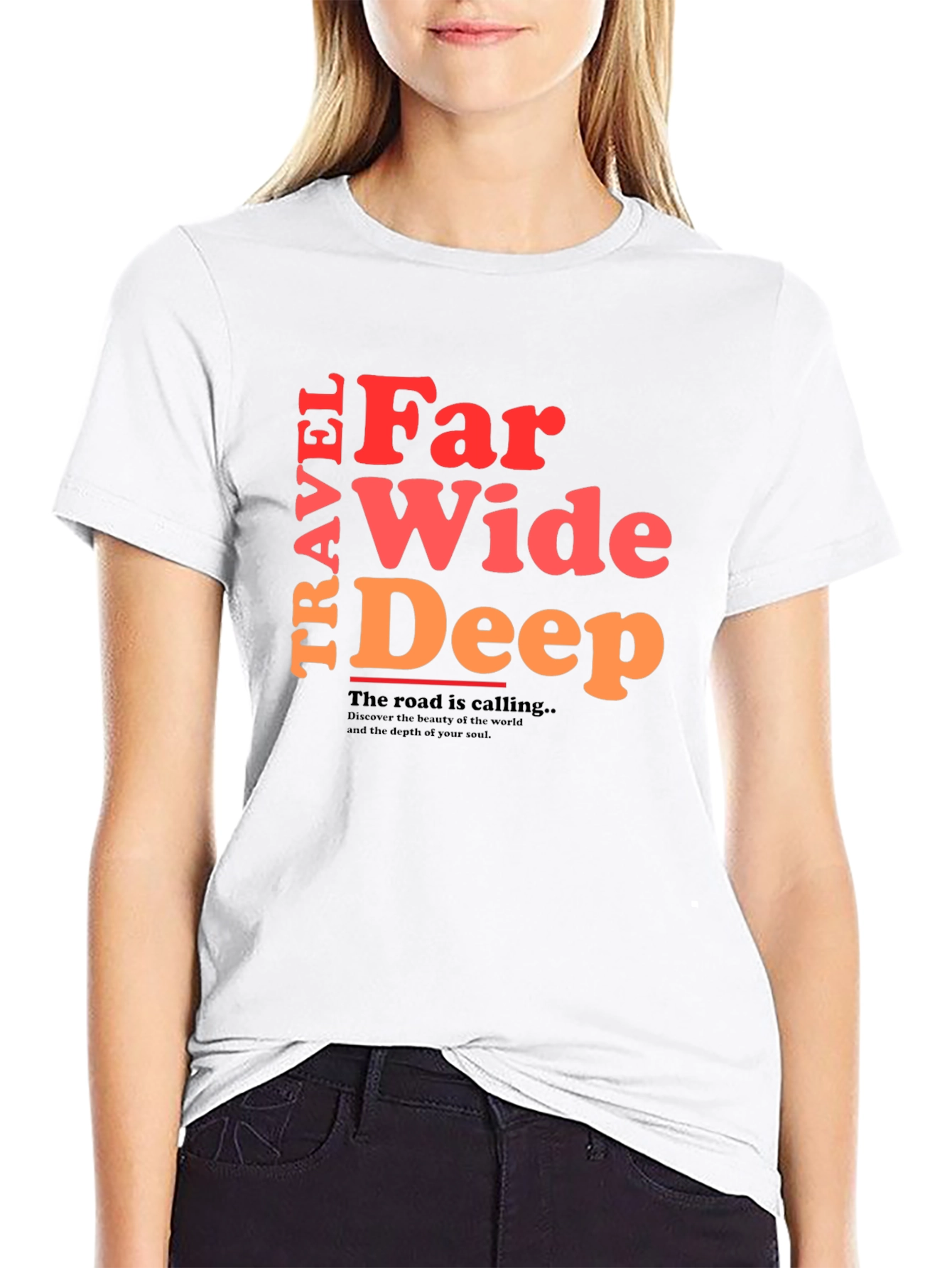 Travel Far Wide Deep Graphic Tee