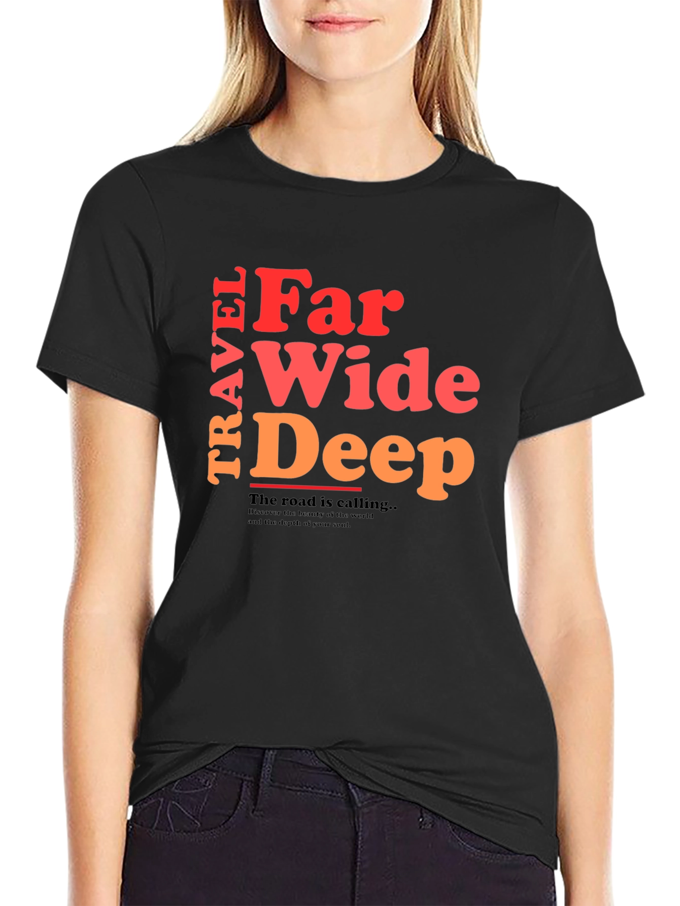 Travel Far Wide Deep Graphic Tee