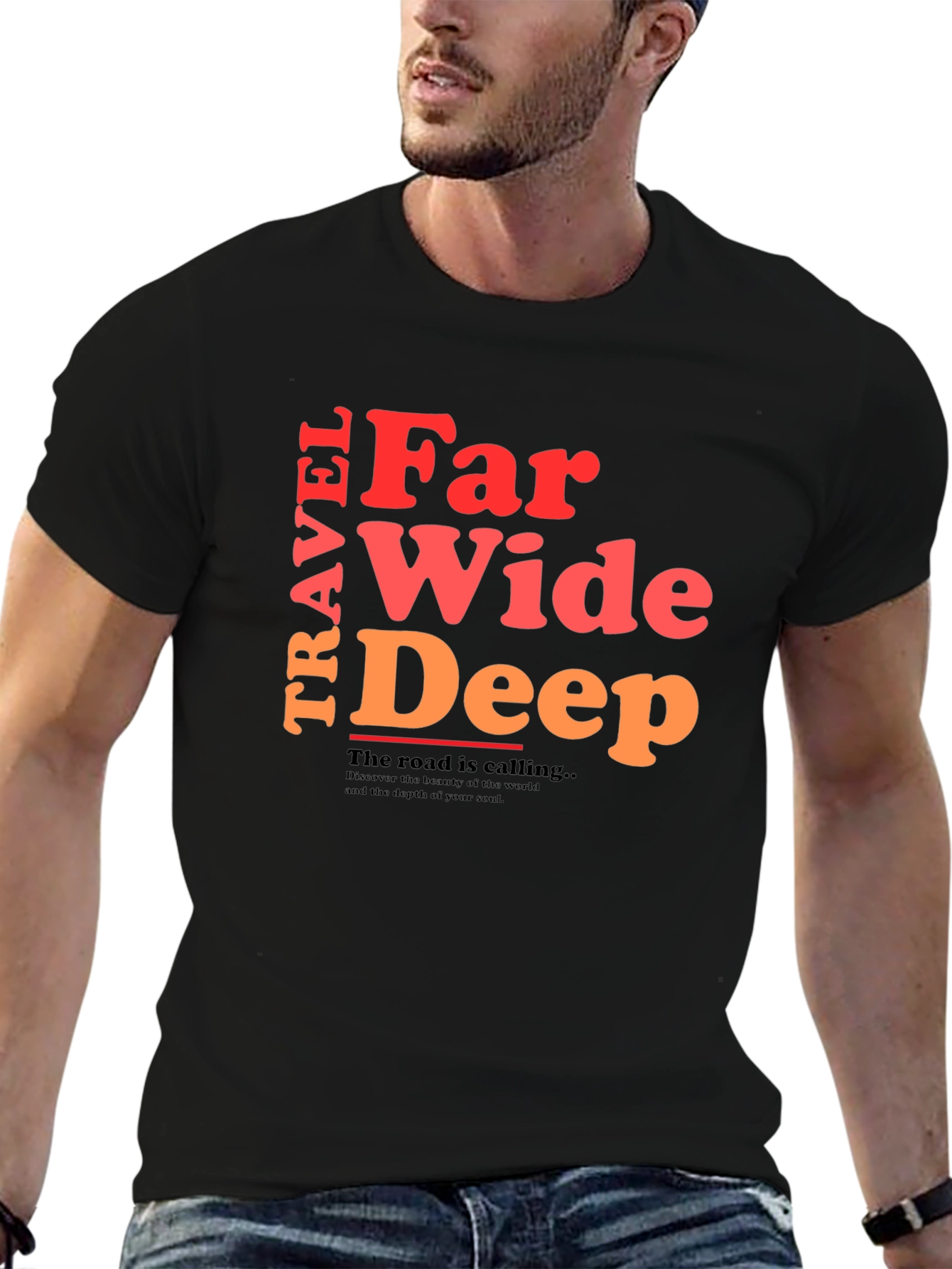 Travel Far Wide Deep Graphic Tee