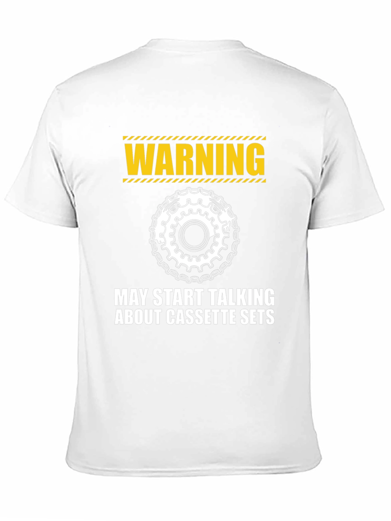 Warning: Cassette Sets T-Shirt - Cycling Enthusiast Apparel
