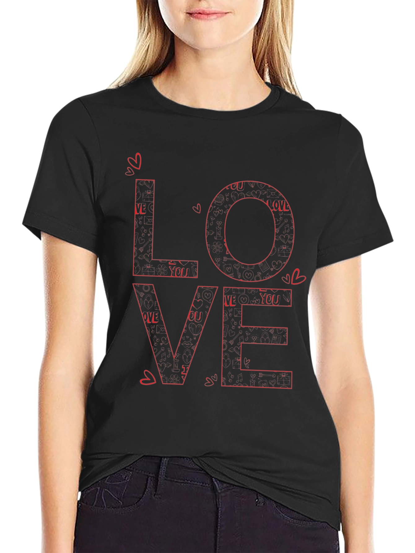 LOVE Graphic T-Shirt - Black