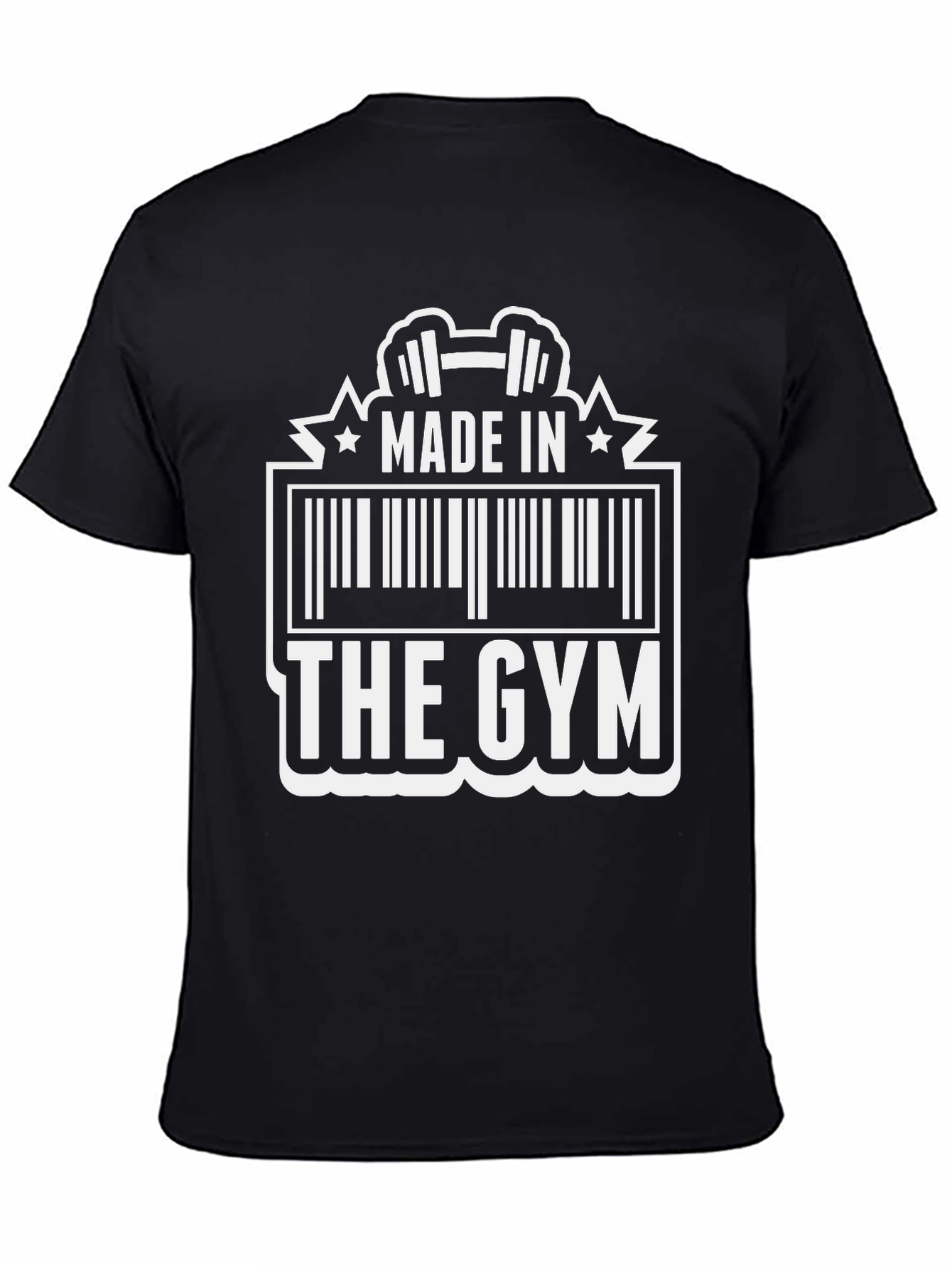 Made in The Gym Barcode Graphic Tee - Black