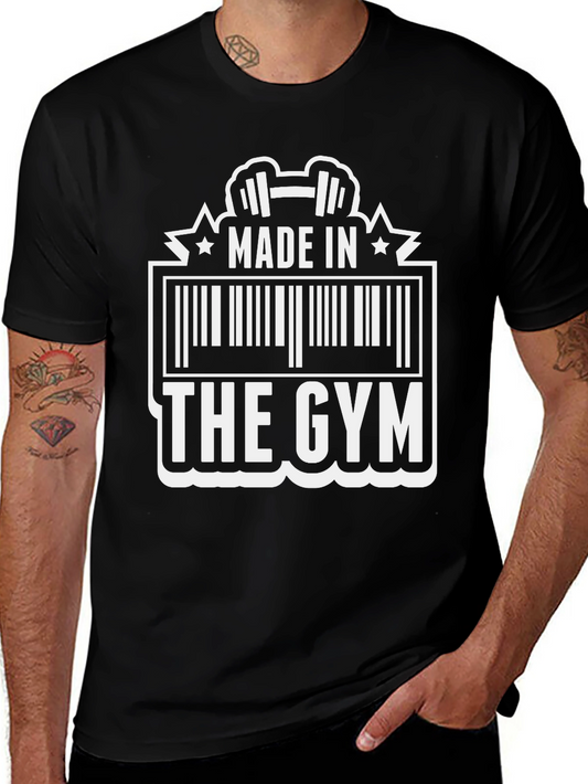 Made in The Gym Barcode Graphic Tee - Black