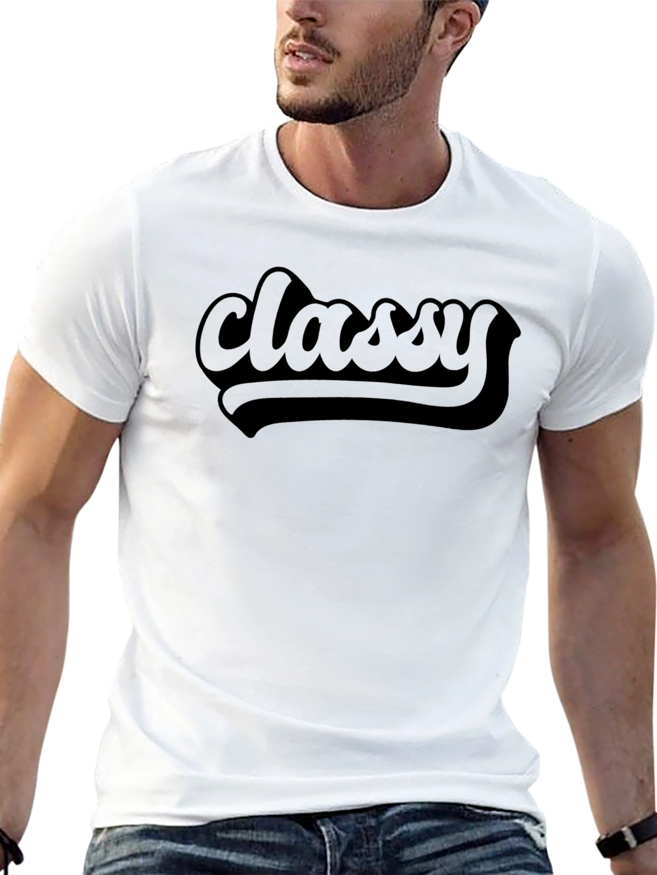 Classy Graphic T-Shirt - Bold Statement Tee