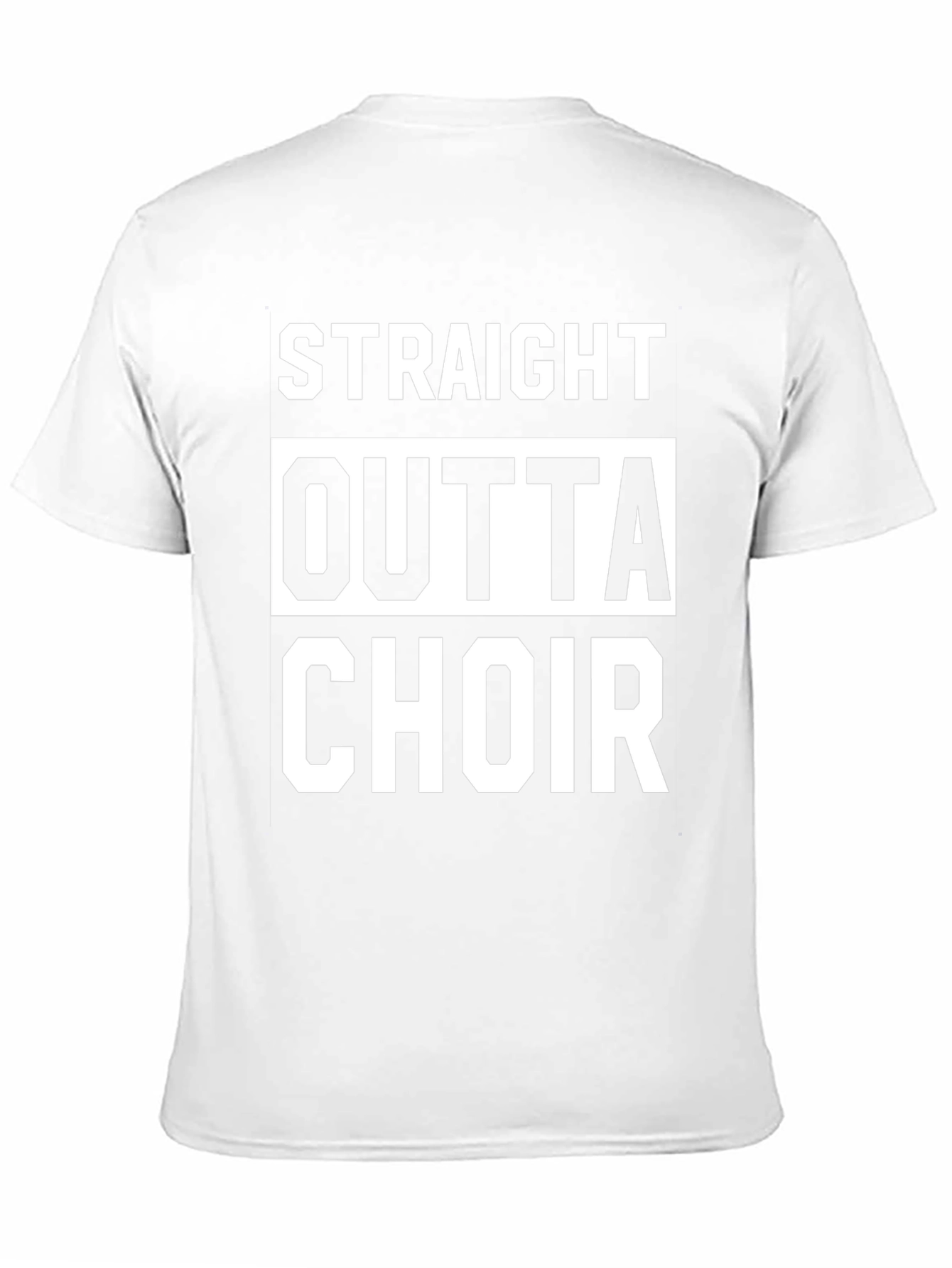 Straight Outta Choir Black Graphic Tee