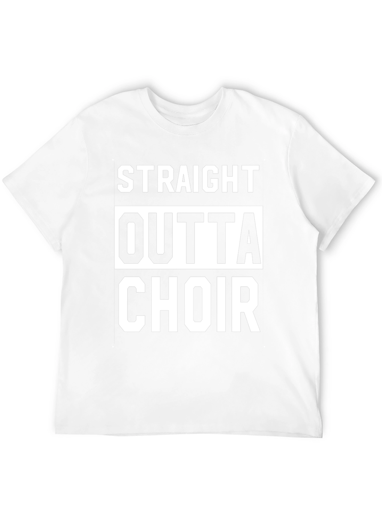 Straight Outta Choir Black Graphic Tee