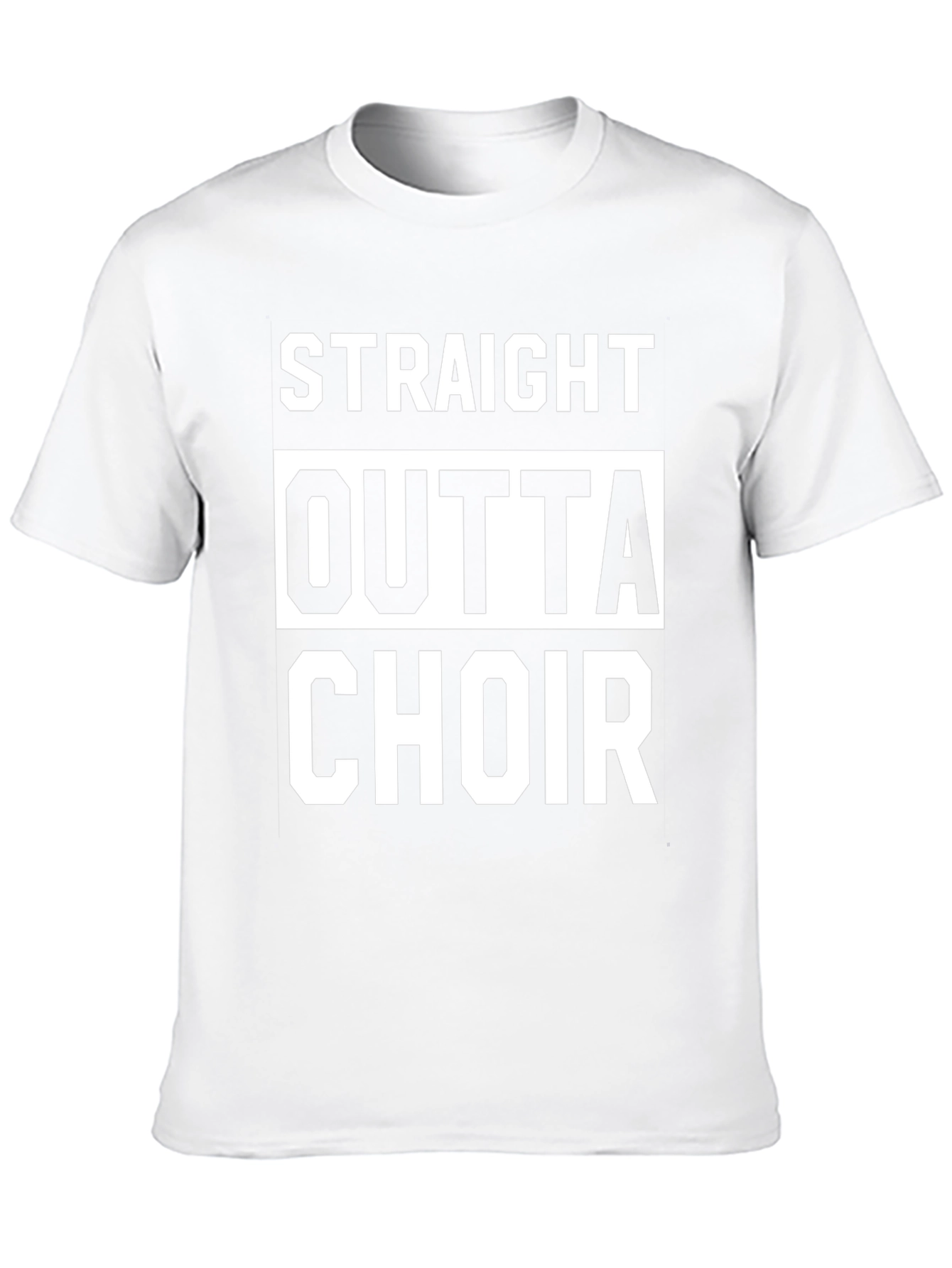 Straight Outta Choir Black Graphic Tee