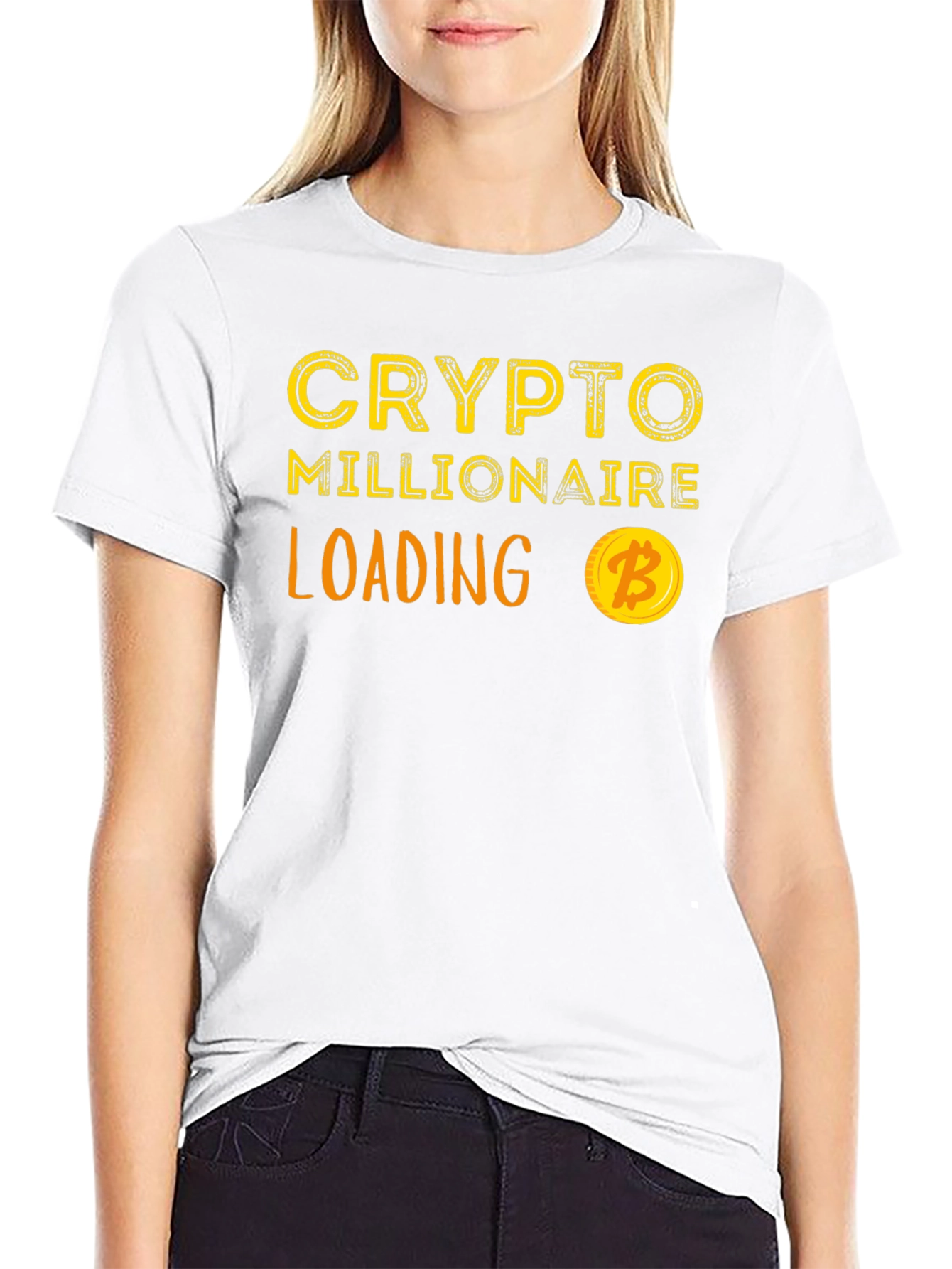 Crypto Millionaire Loading Black T-Shirt