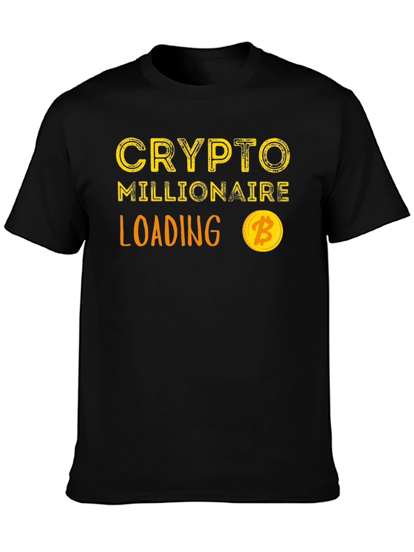 Crypto Millionaire Loading Black T-Shirt