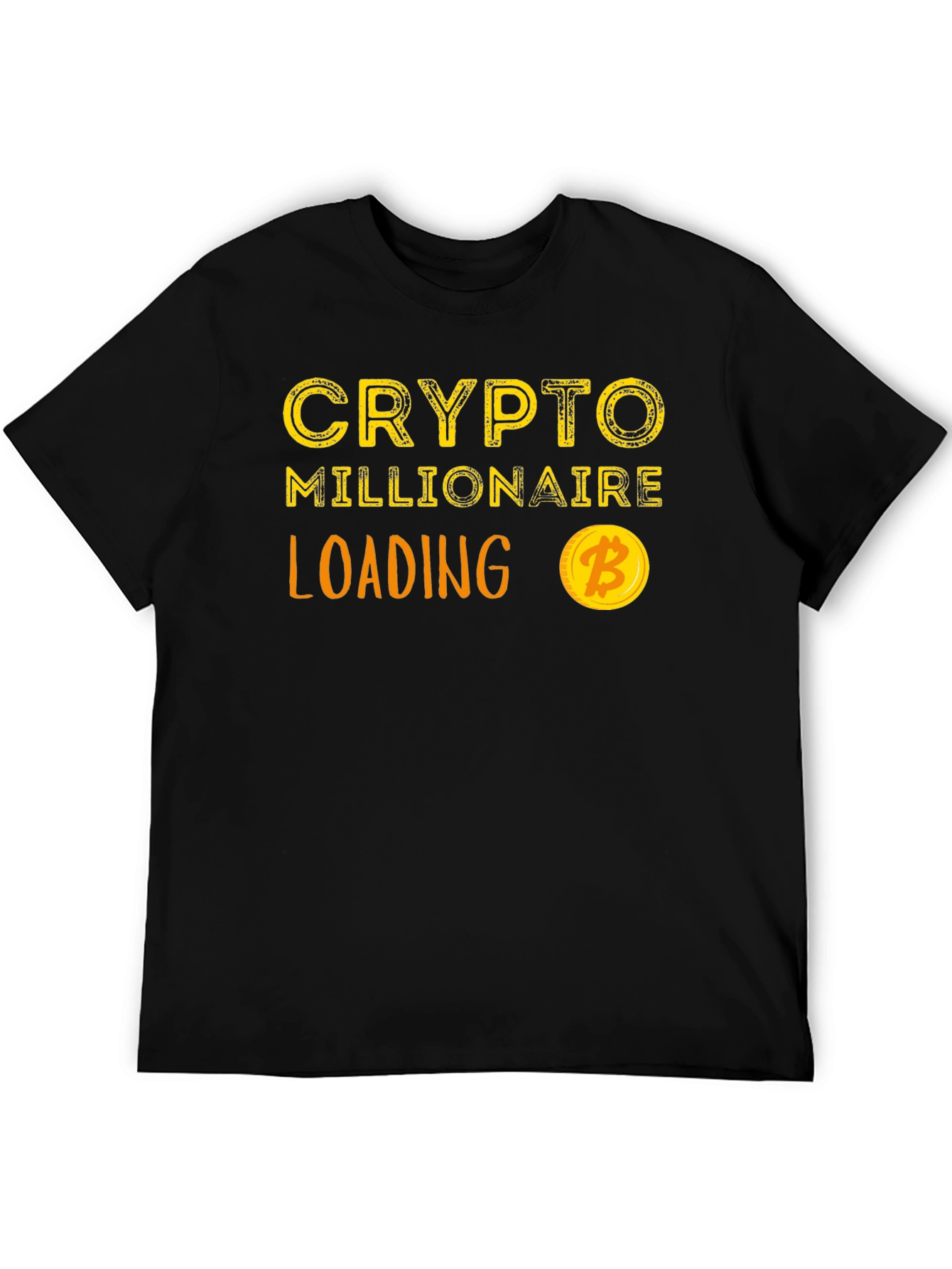 Crypto Millionaire Loading Black T-Shirt