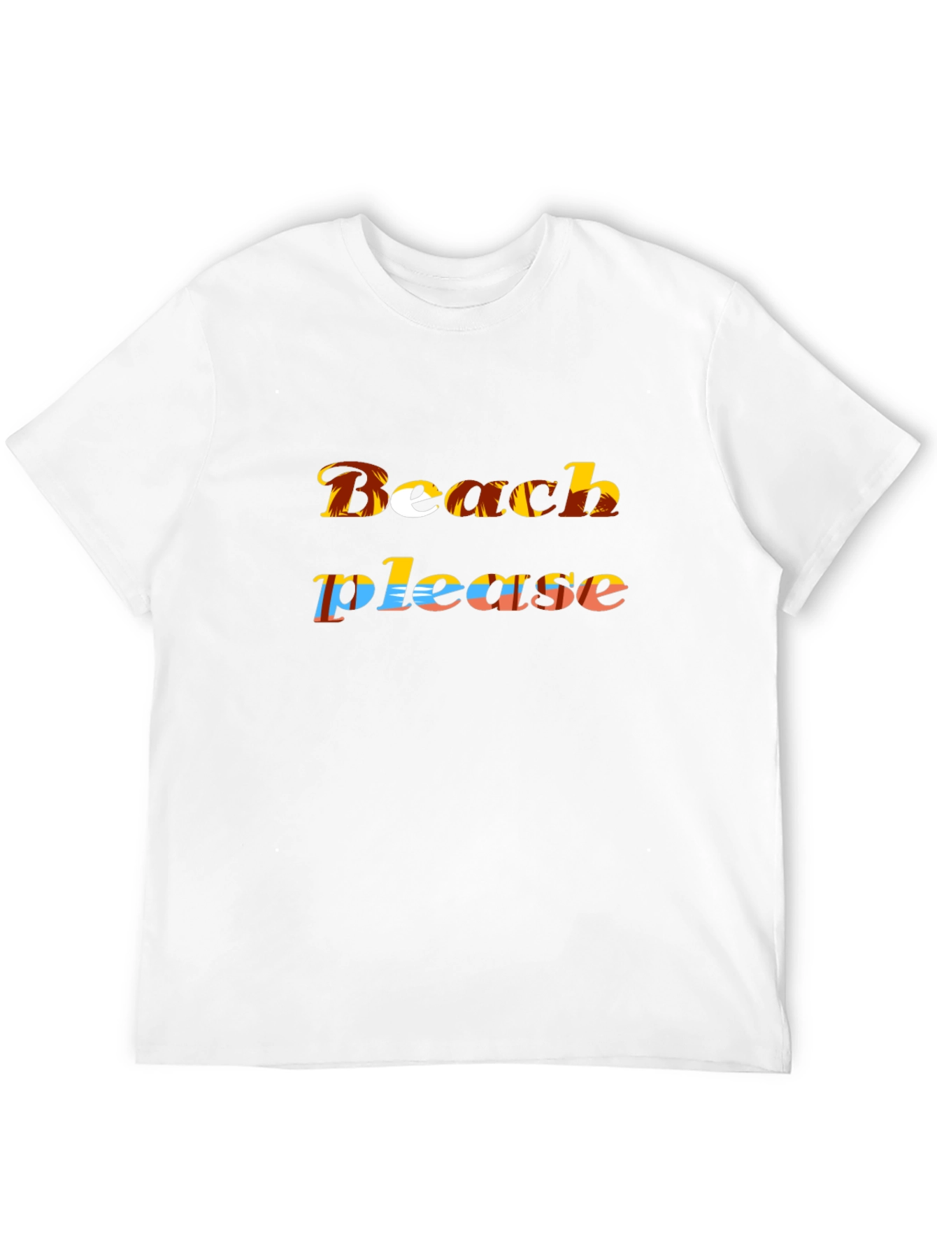 Beach Please Graphic T-Shirt - Black
