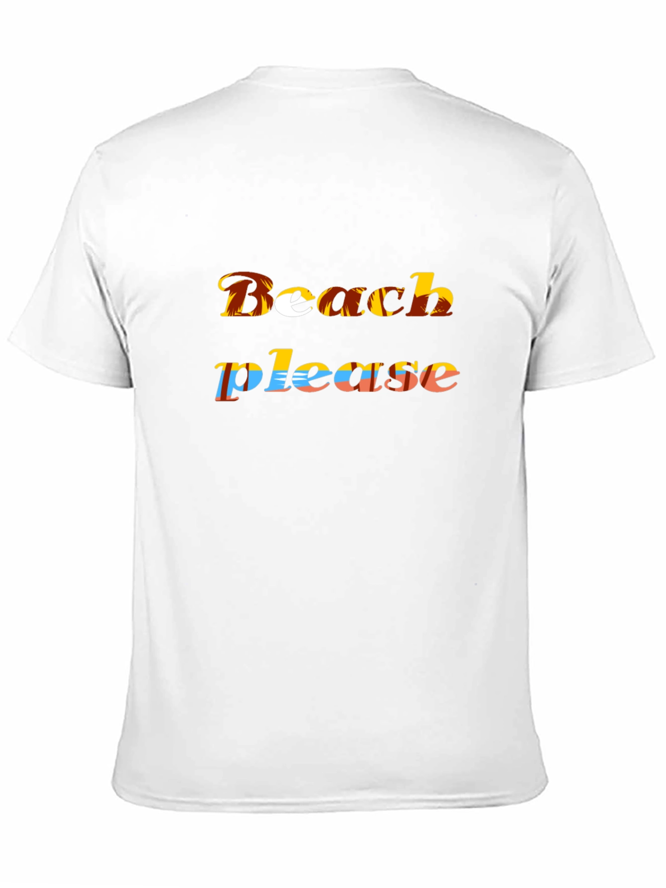 Beach Please Graphic T-Shirt - Black