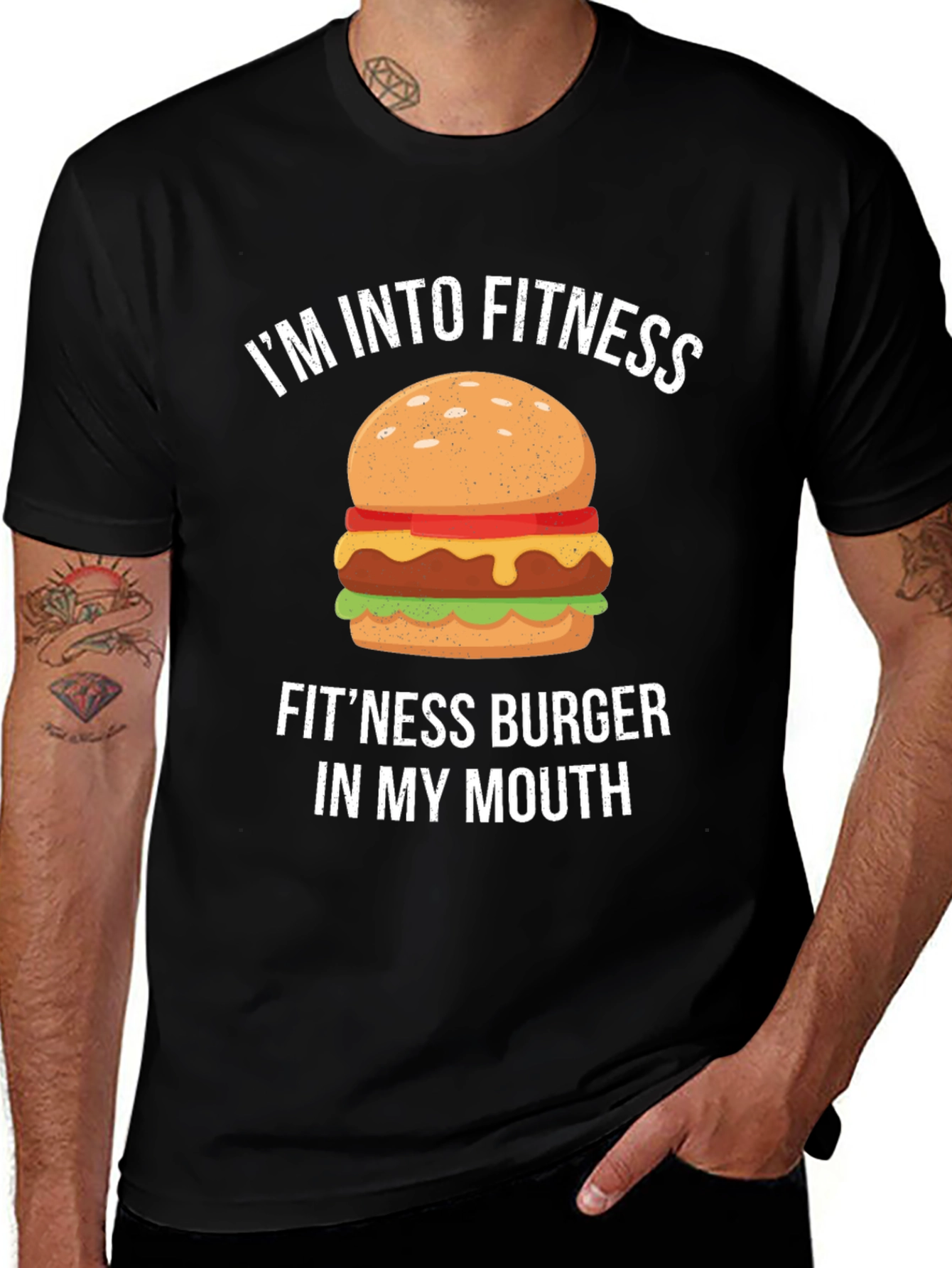Fitness Burger Graphic T-Shirt