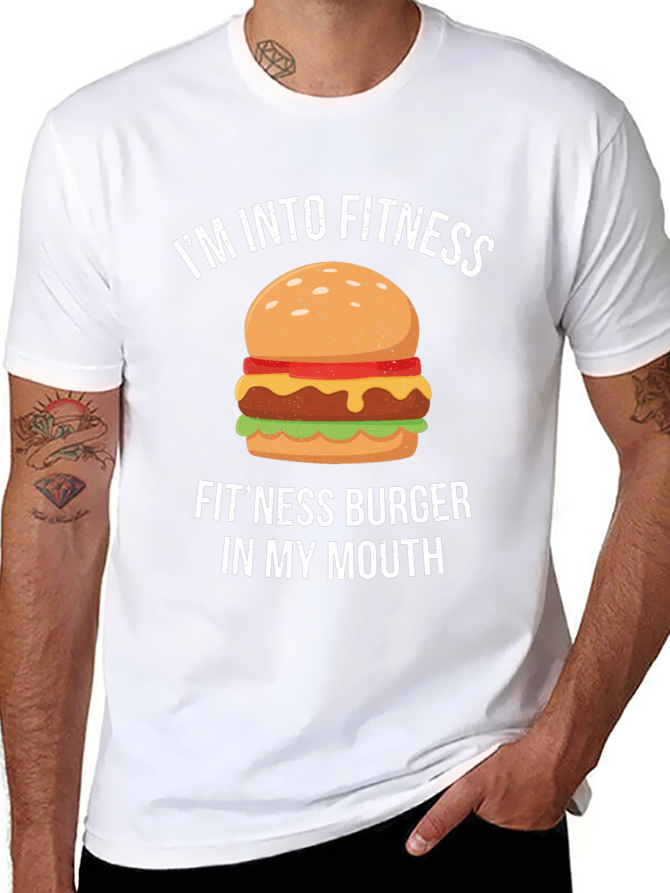 Fitness Burger Graphic T-Shirt