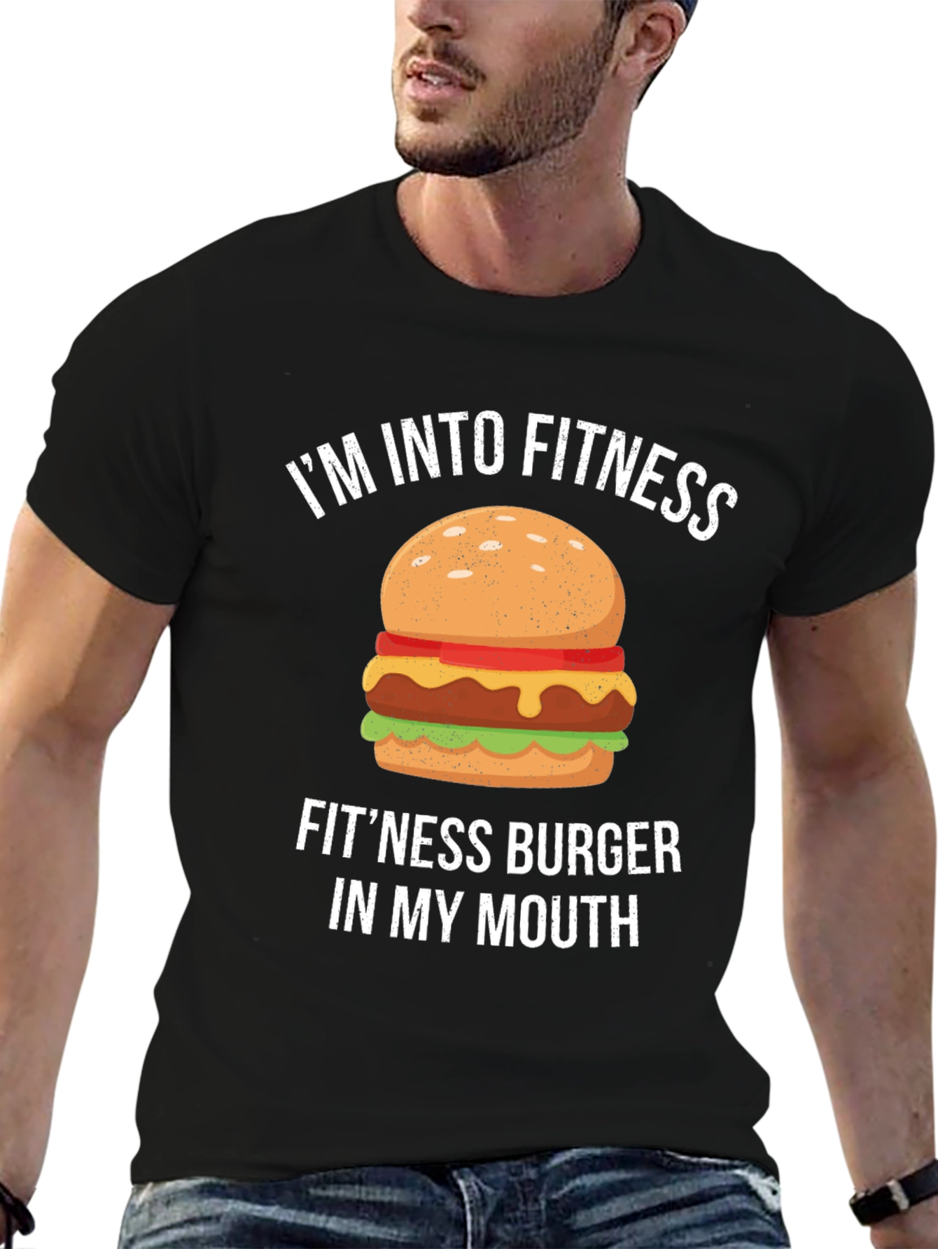Fitness Burger Graphic T-Shirt