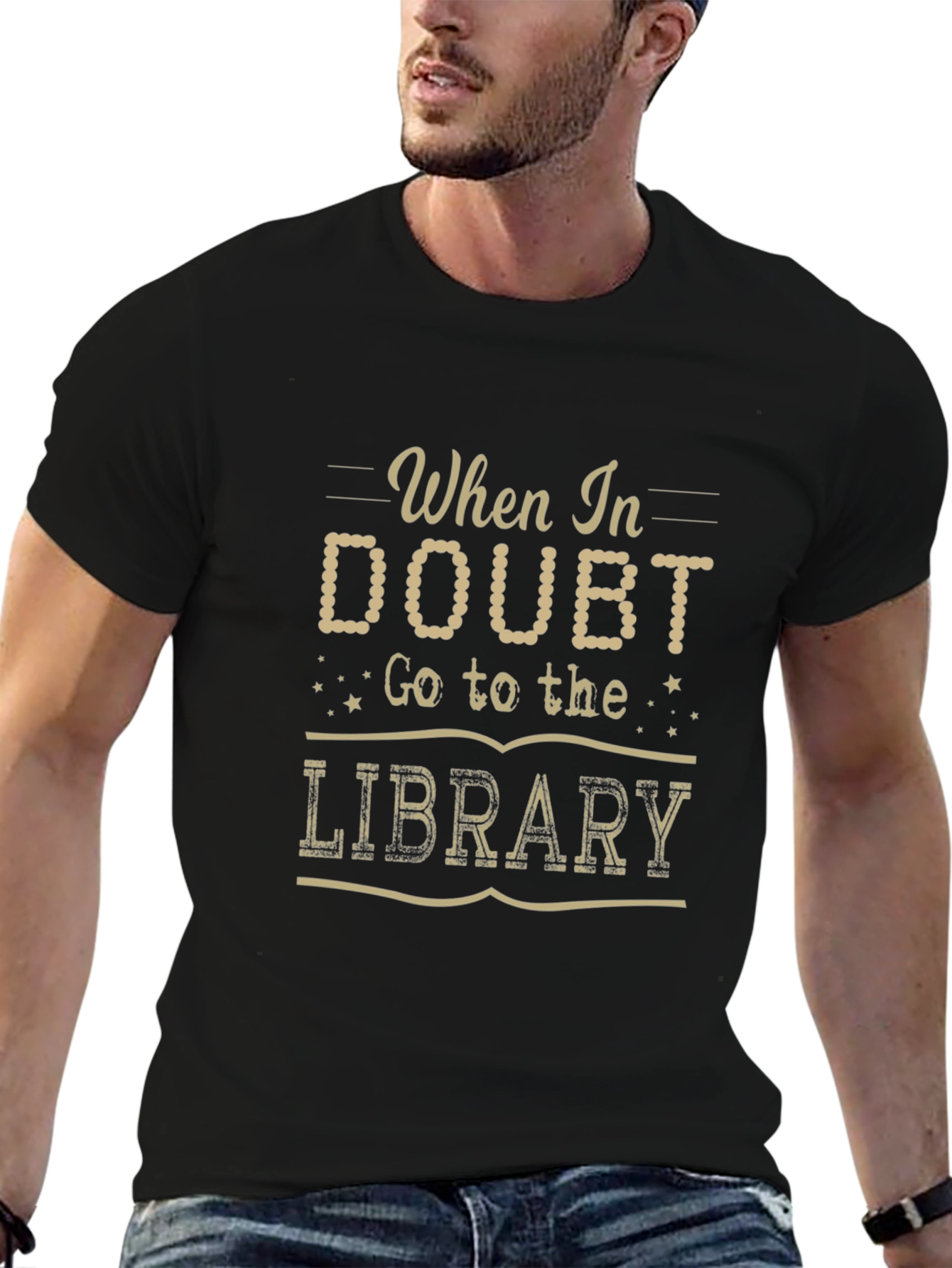 When in Doubt Go to the Library Graphic T-Shirt