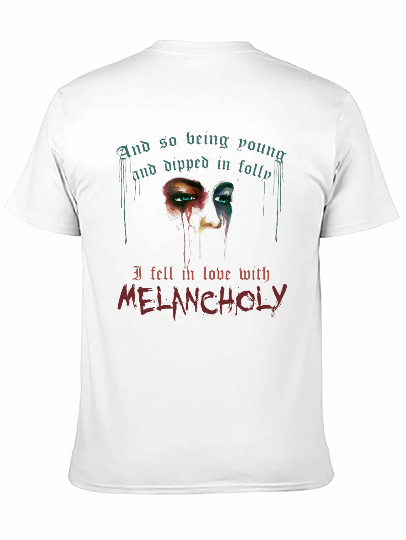 Melancholy Graphic Tee - Unisex Black T-Shirt