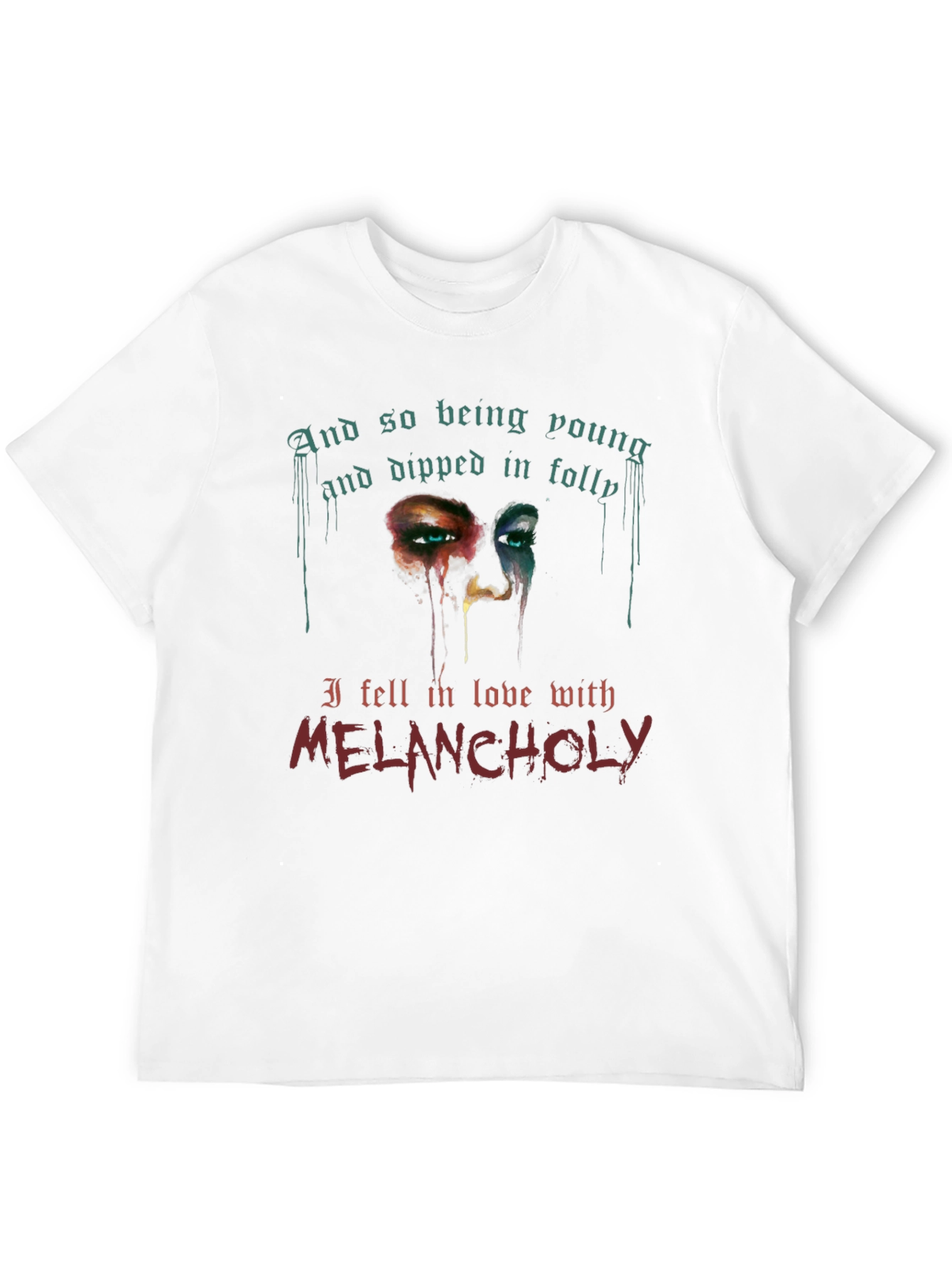 Melancholy Graphic Tee - Unisex Black T-Shirt