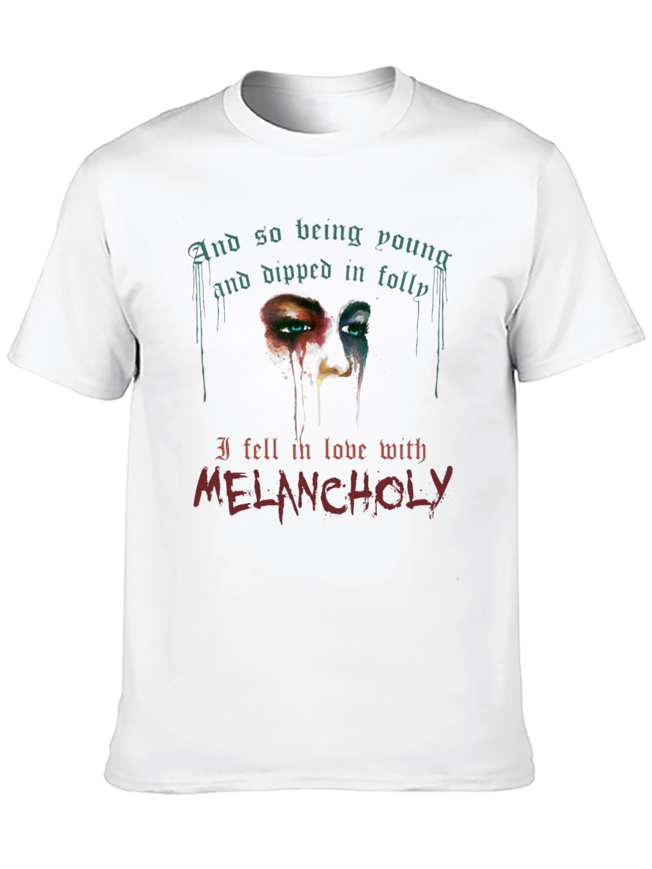 Melancholy Graphic Tee - Unisex Black T-Shirt