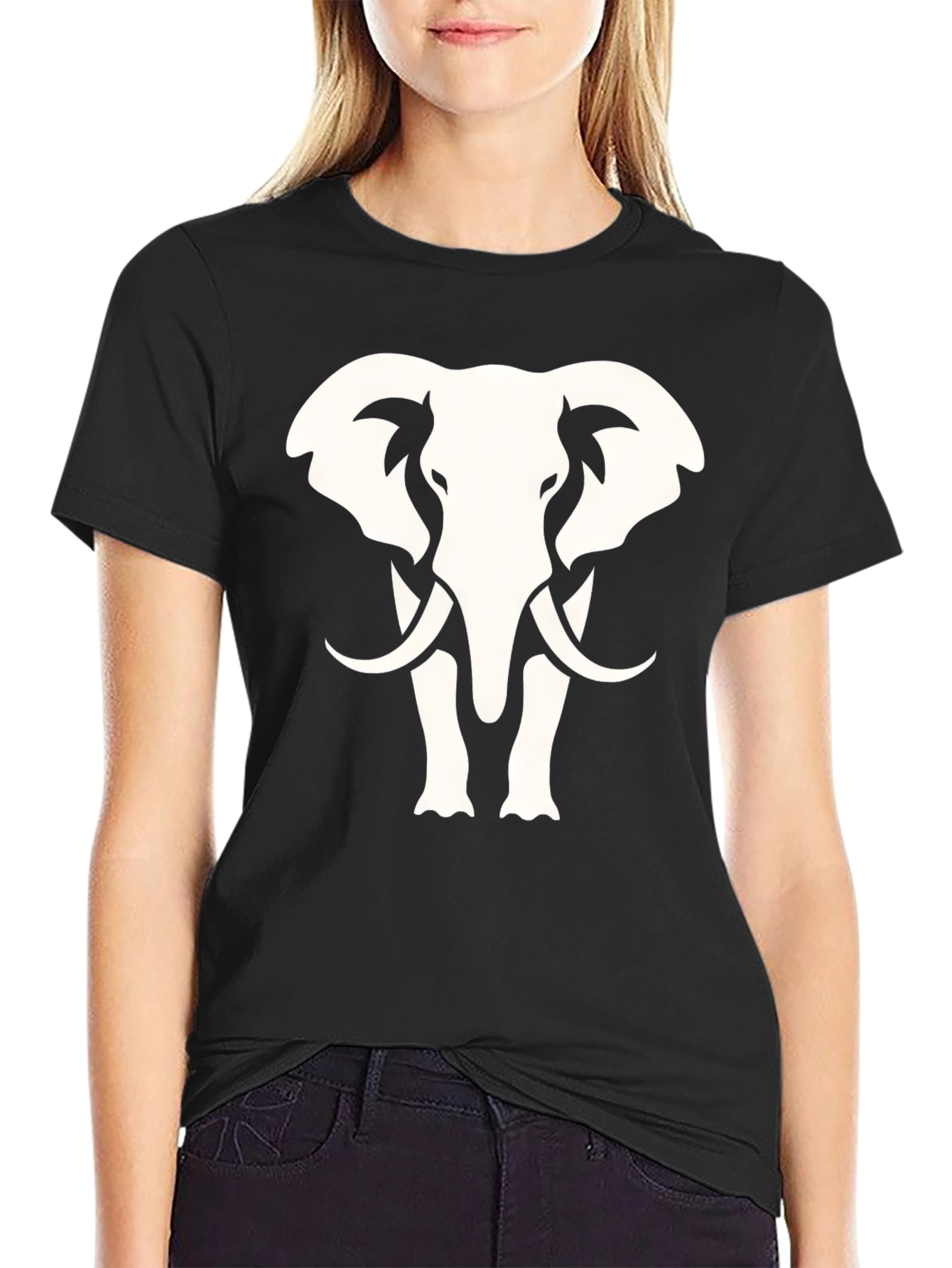 Elephant Graphic Print Tee - Stylish Unisex T-Shirt