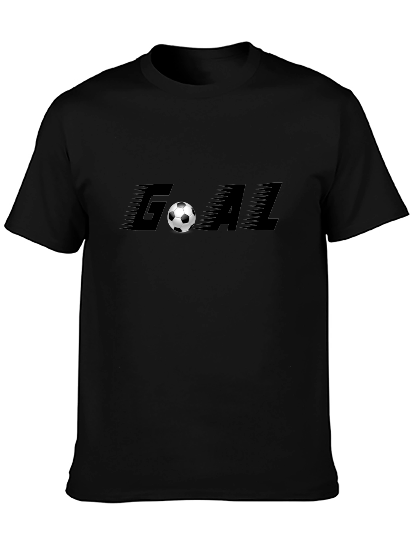 Goal Soccer Black T-Shirt