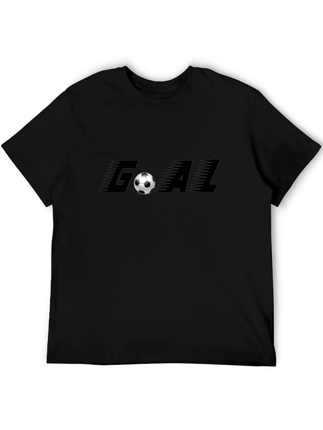 Goal Soccer Black T-Shirt