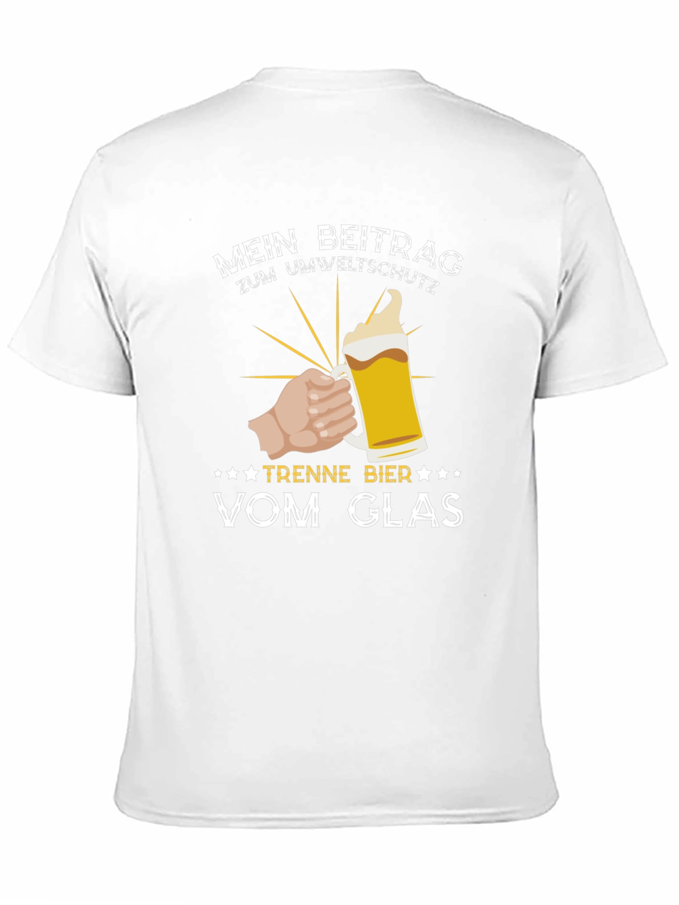 Mein Beitrag Zum Umweltschutz Funny Beer Lover T-Shirt