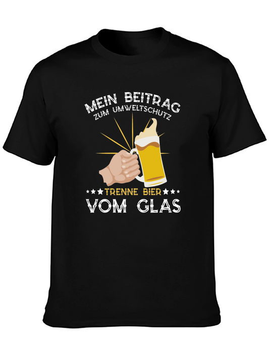 Mein Beitrag Zum Umweltschutz Funny Beer Lover T-Shirt