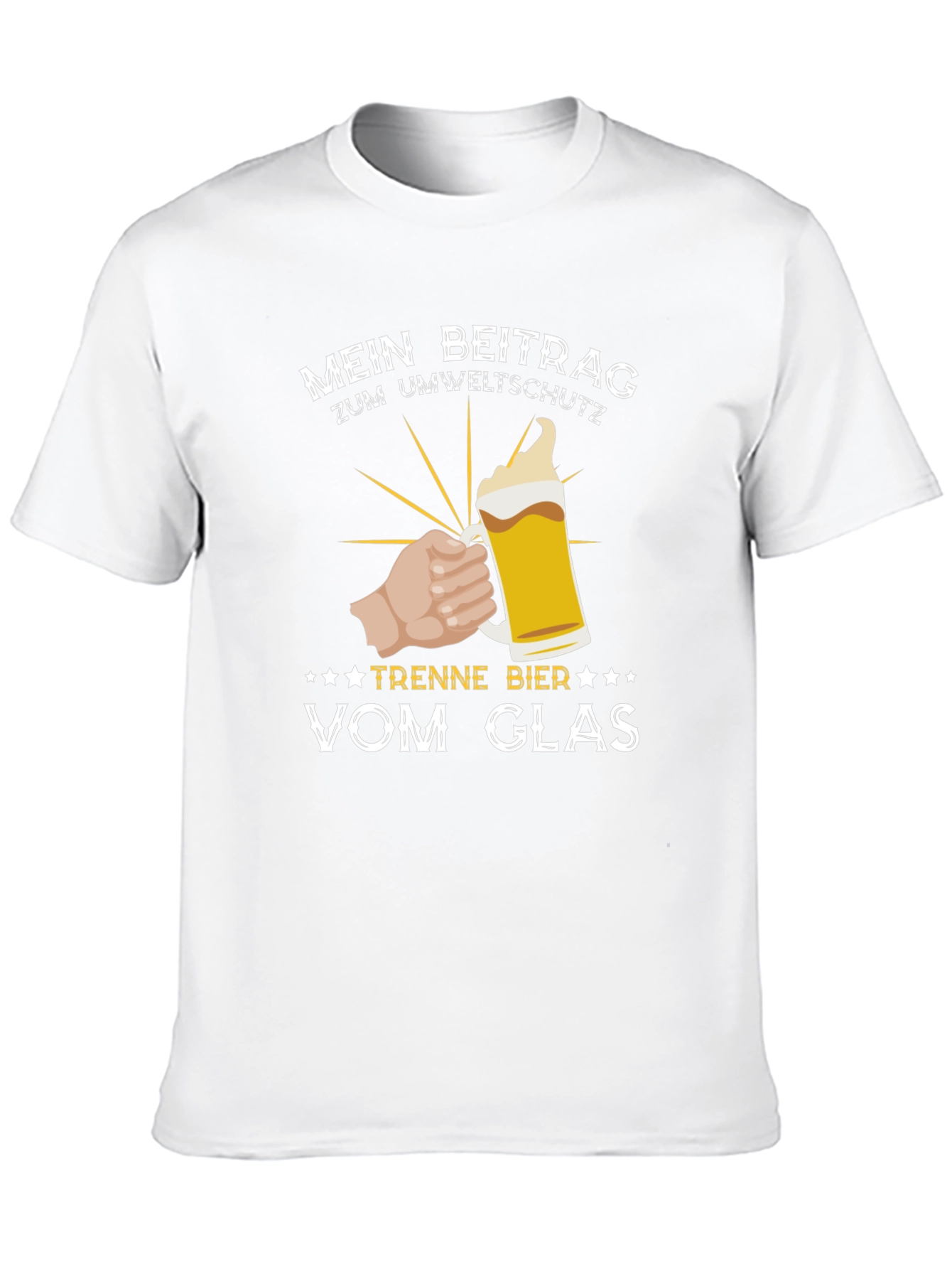 Mein Beitrag Zum Umweltschutz Funny Beer Lover T-Shirt