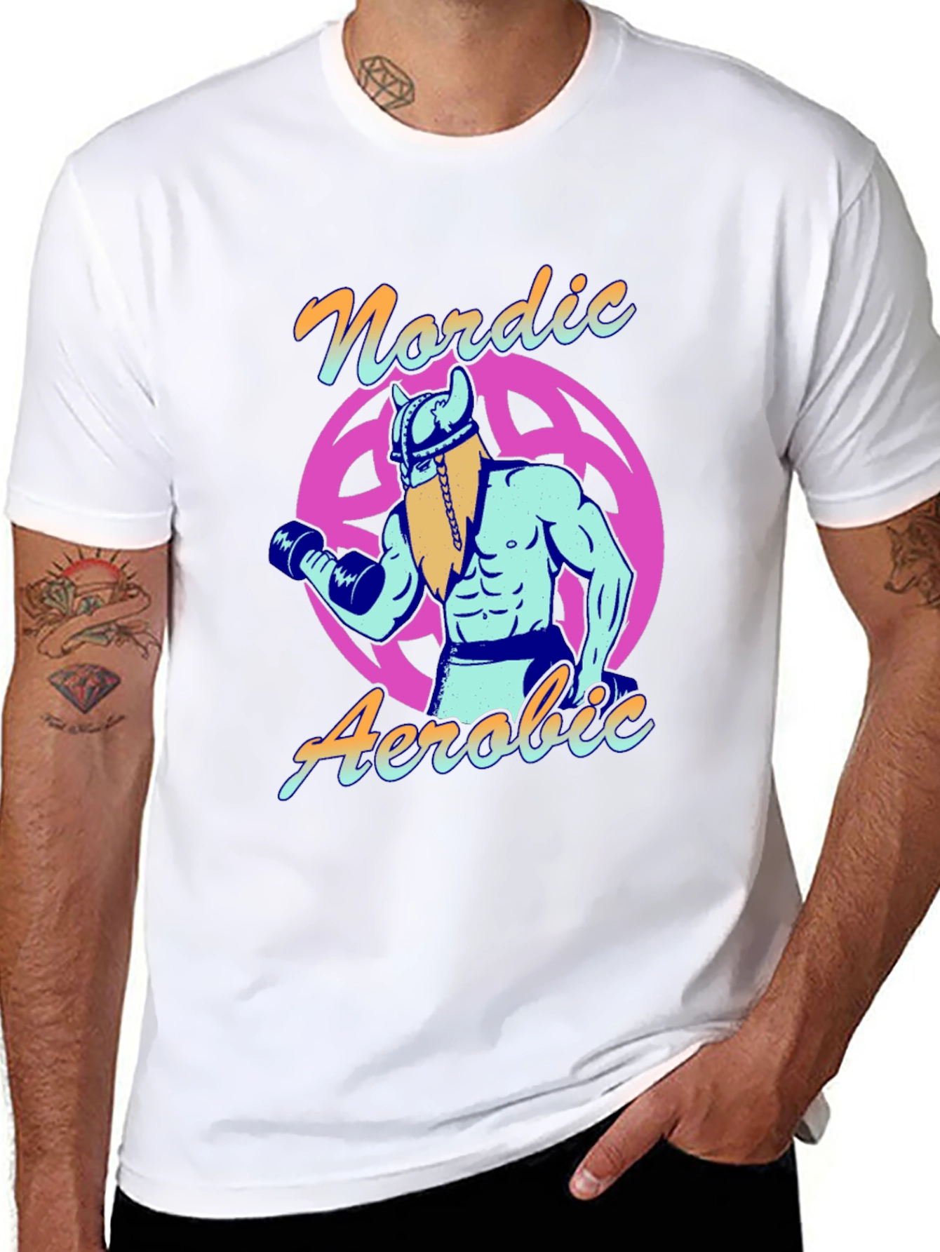 Nordic Aerobic Viking Gym Workout T-Shirt
