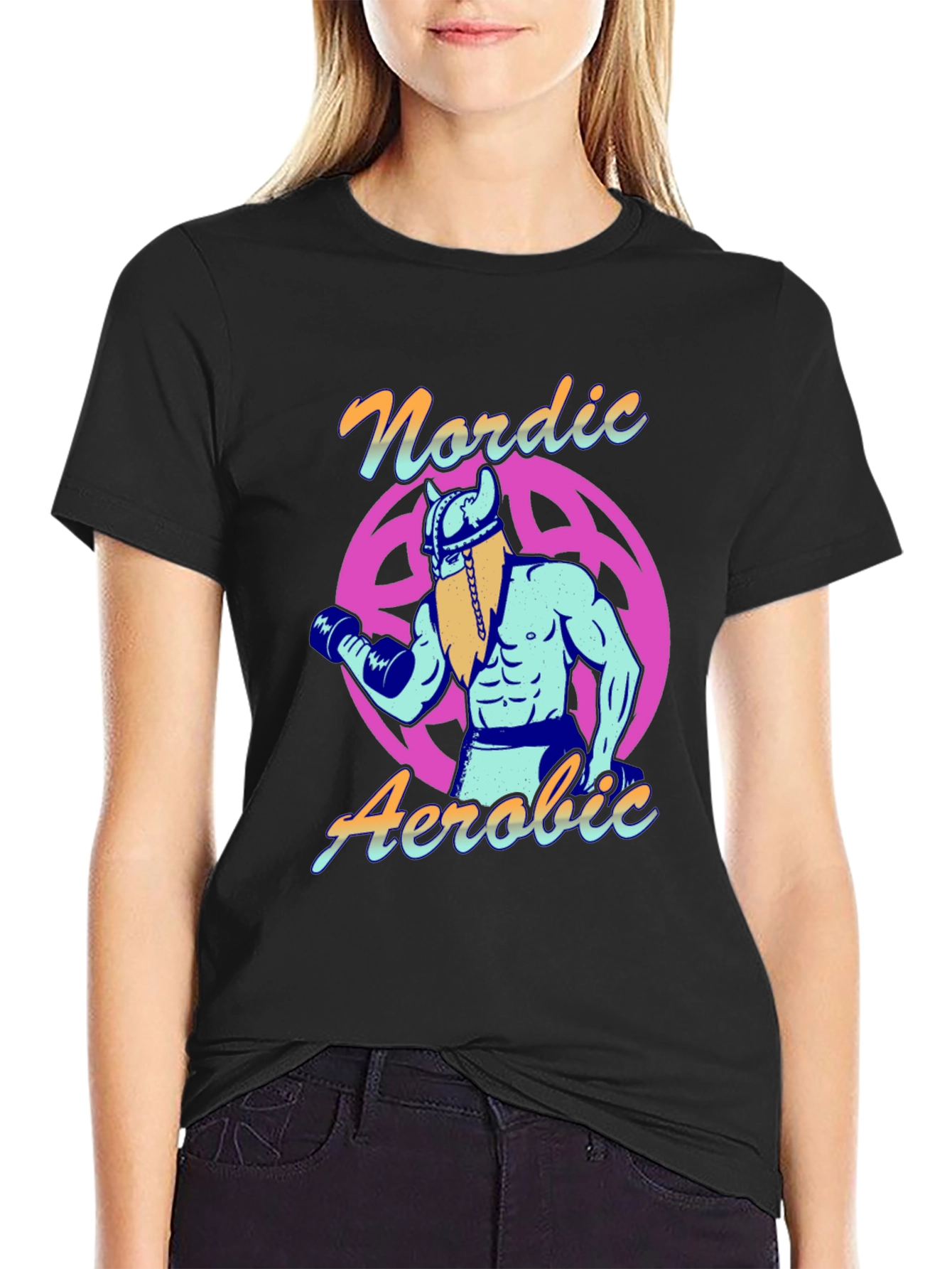 Nordic Aerobic Viking Gym Workout T-Shirt