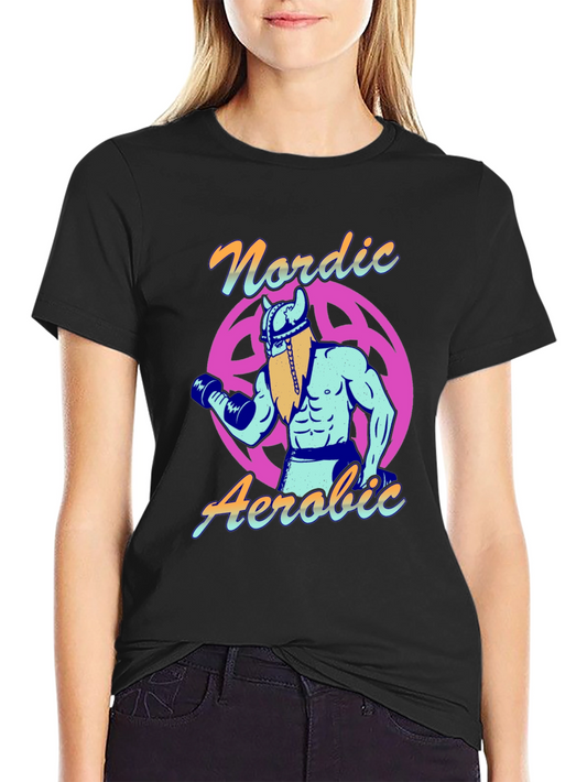 Nordic Aerobic Viking Gym Workout T-Shirt