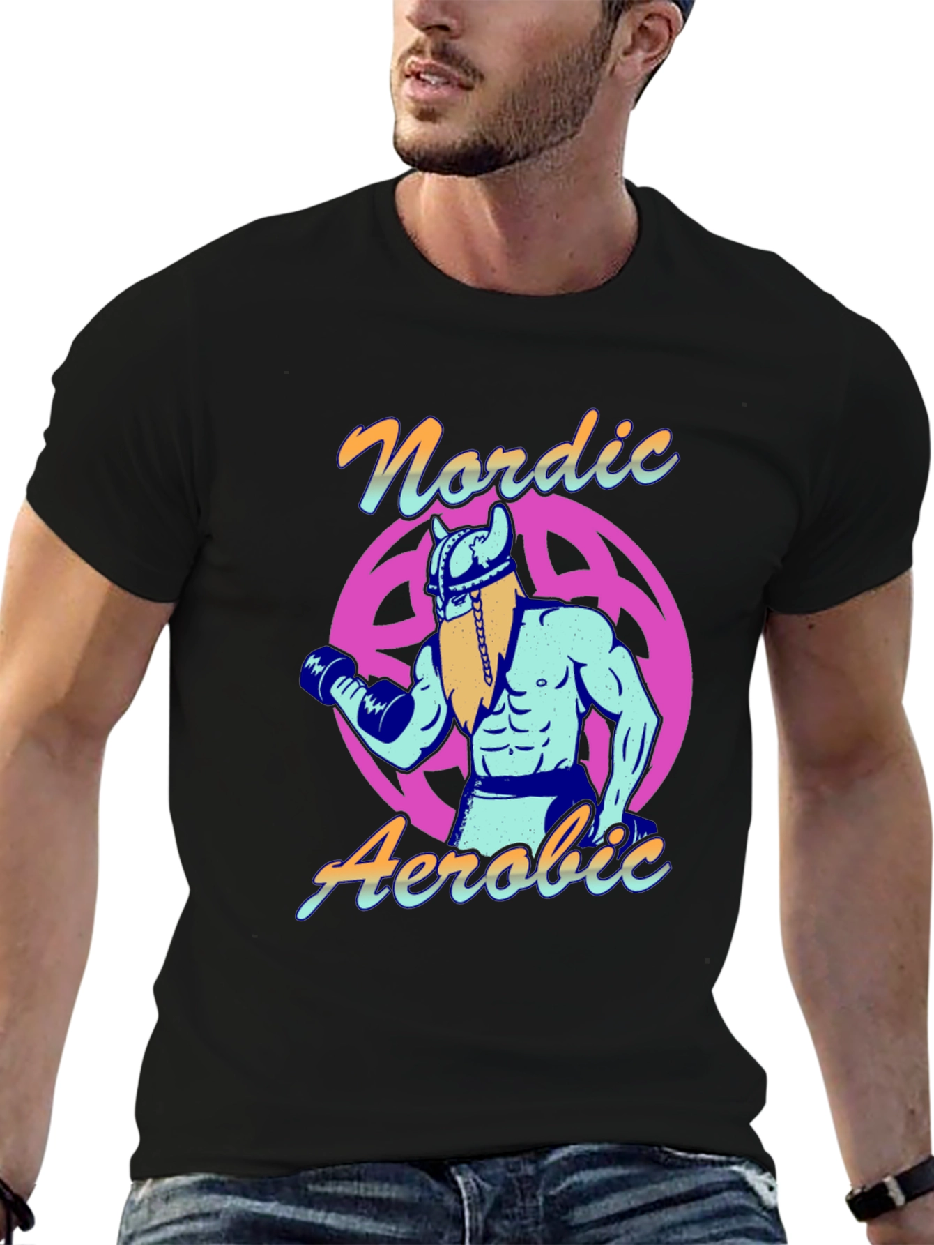 Nordic Aerobic Viking Gym Workout T-Shirt
