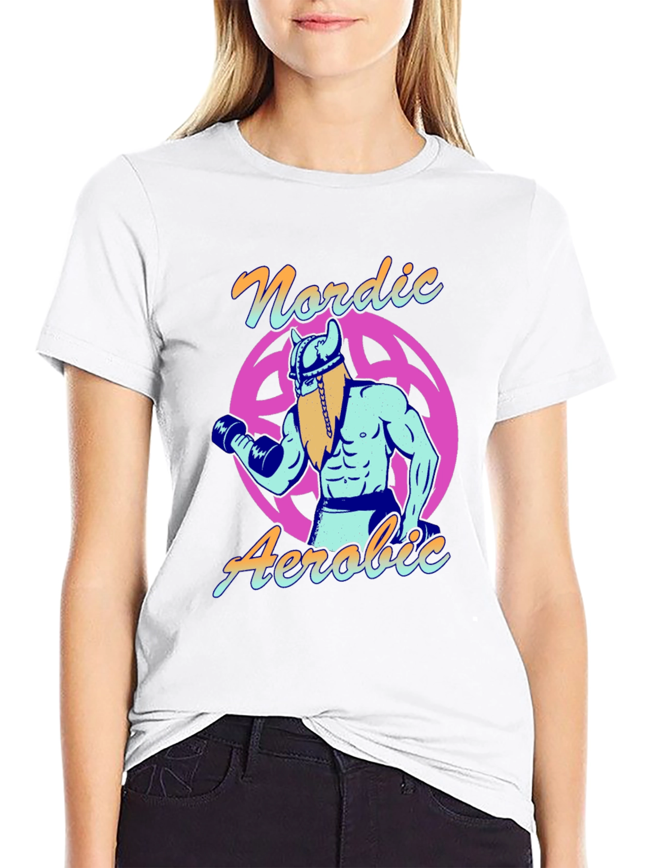 Nordic Aerobic Viking Gym Workout T-Shirt