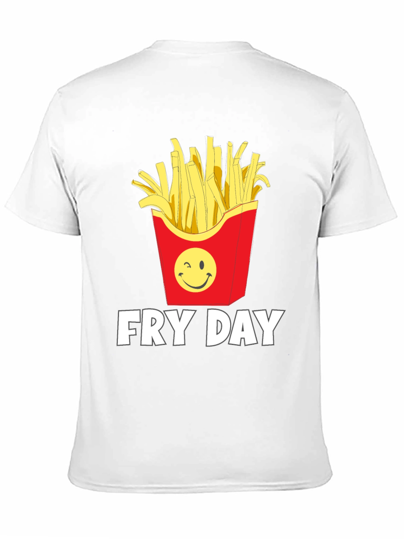 Fry Day Graphic T-Shirt - Black Cotton Tee