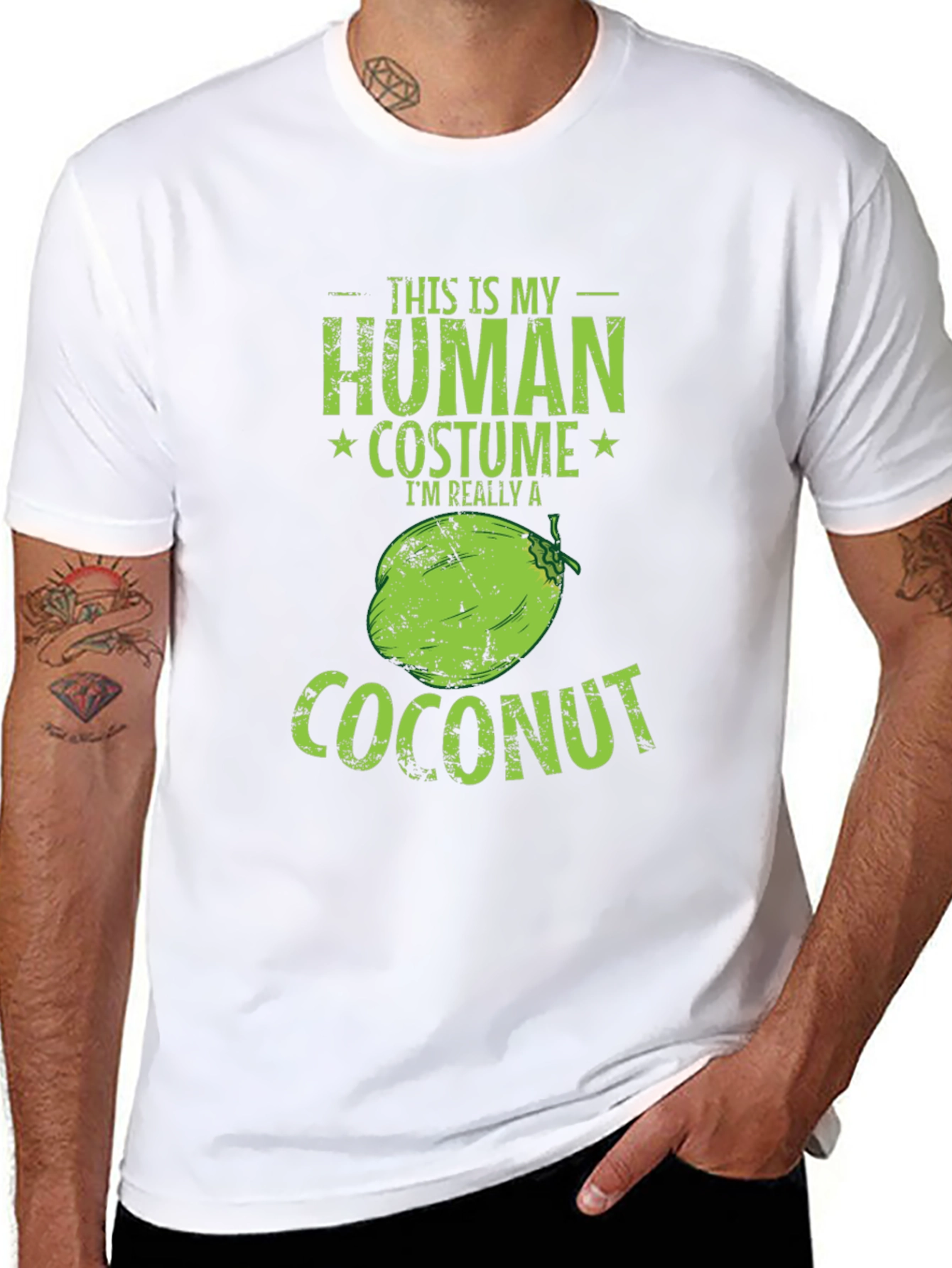 Human Costume Coconut Graphic Tee