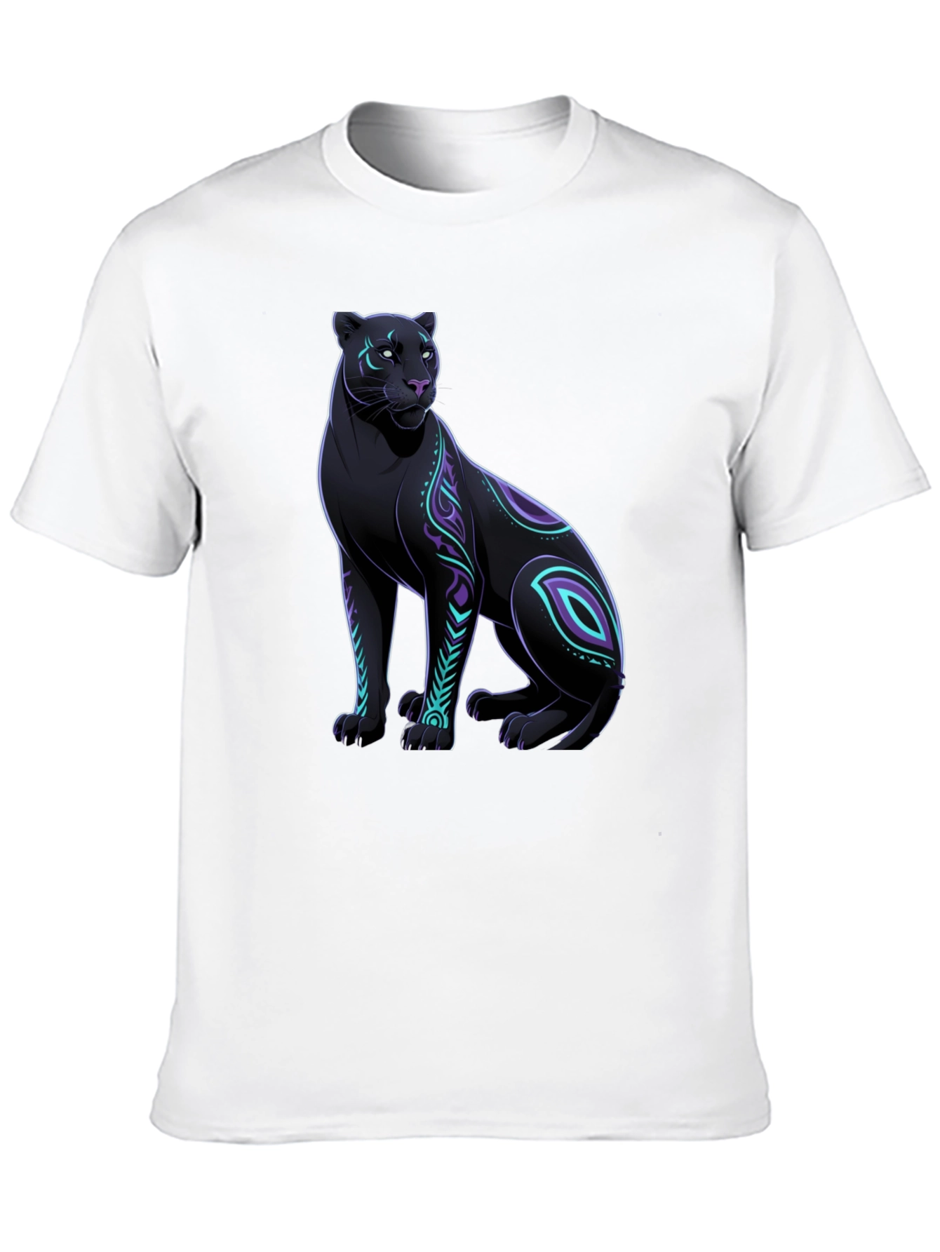 Black Panther Graphic Tee - Cool Animal Design