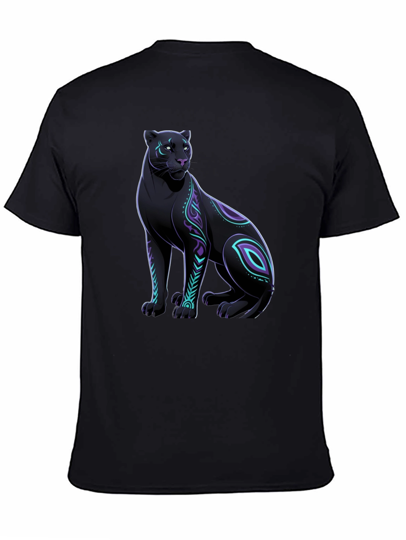 Black Panther Graphic Tee - Cool Animal Design