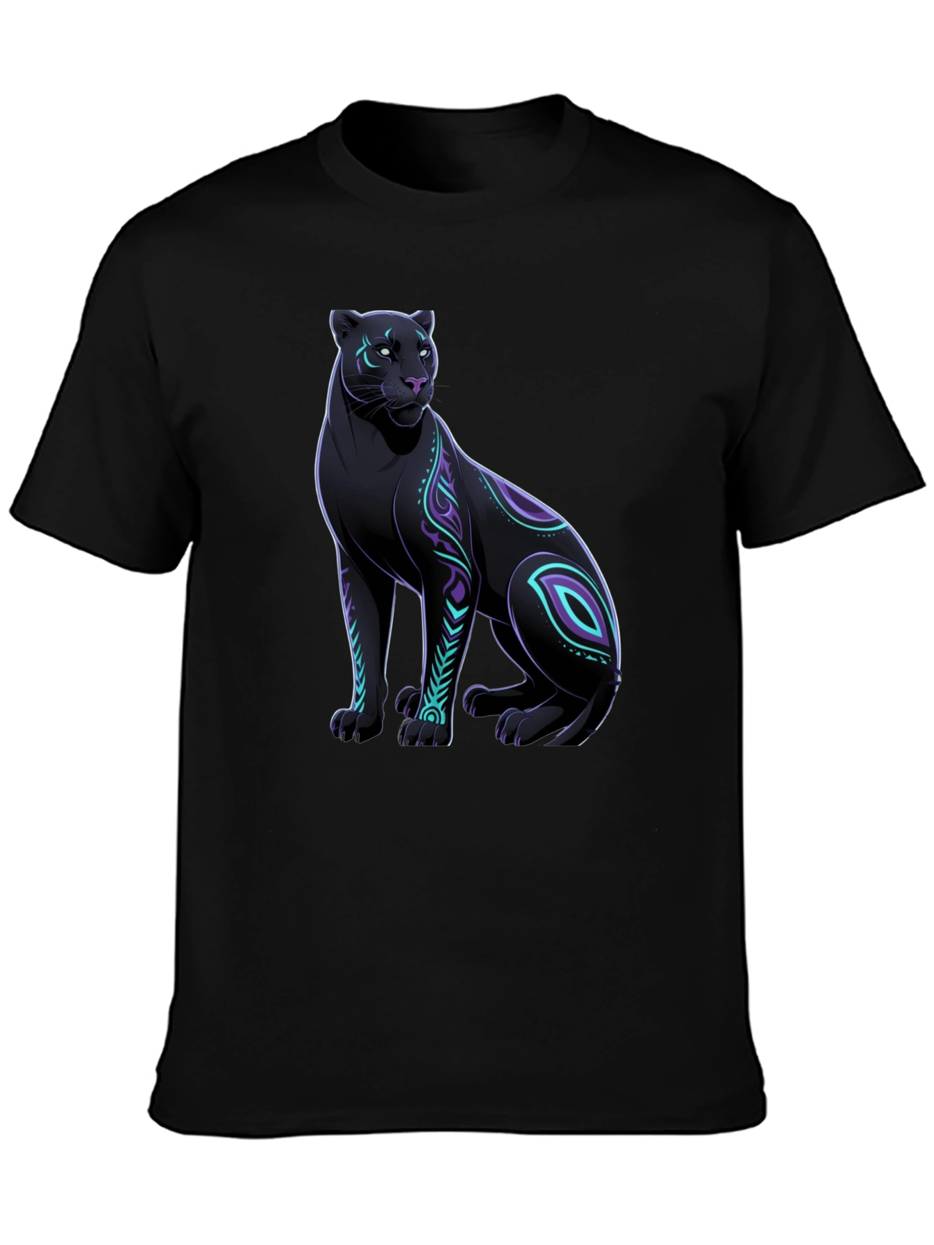 Black Panther Graphic Tee - Cool Animal Design