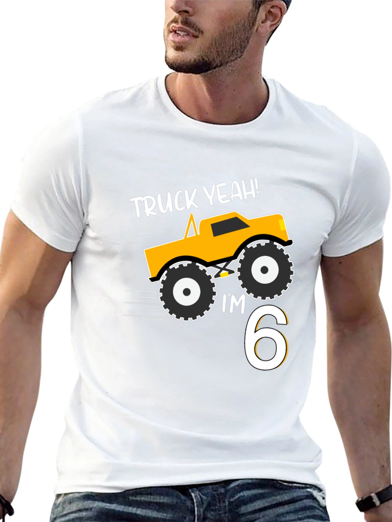 Truck Yeah! 6th Birthday Boy T-Shirt