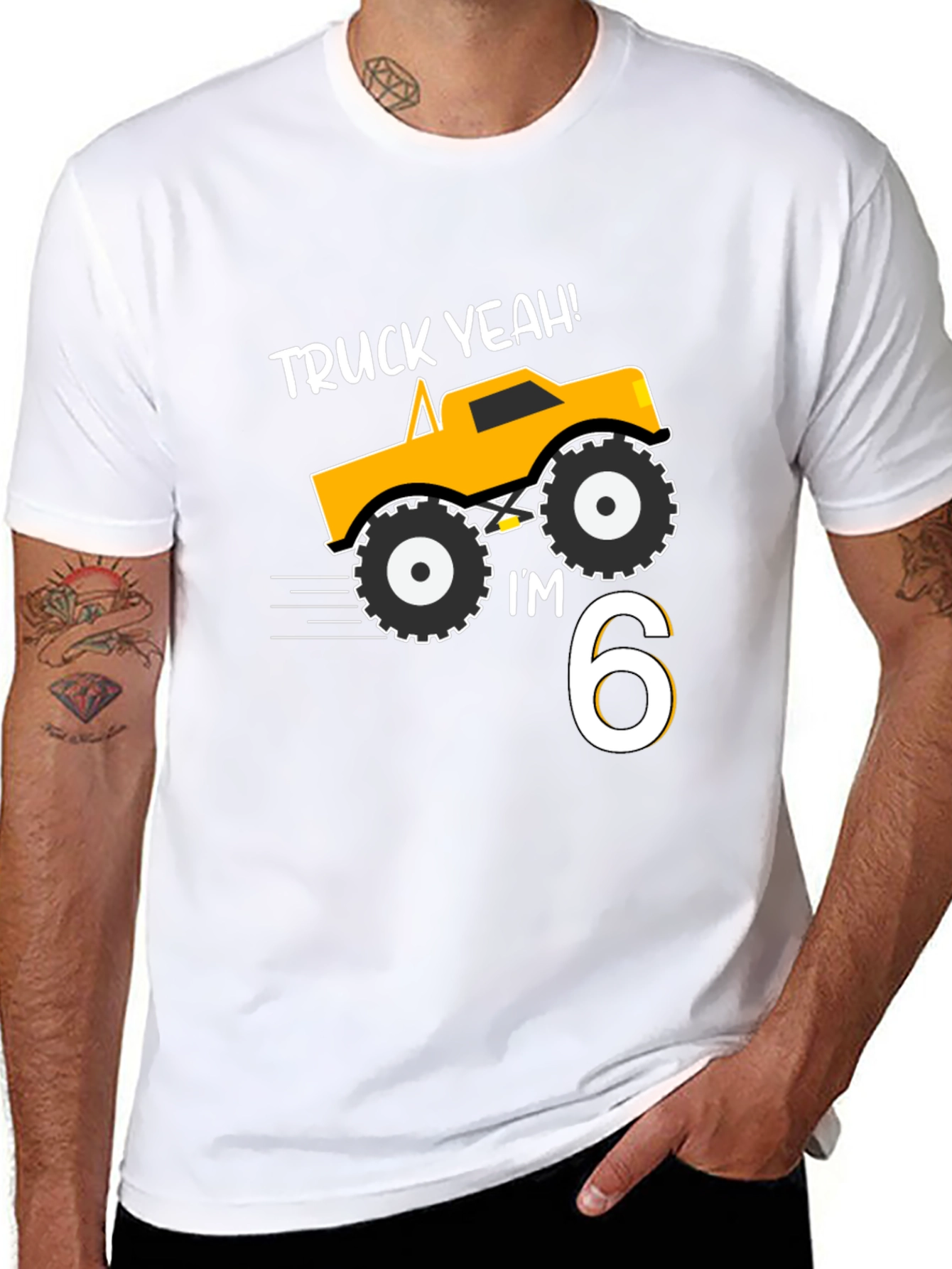 Truck Yeah! 6th Birthday Boy T-Shirt