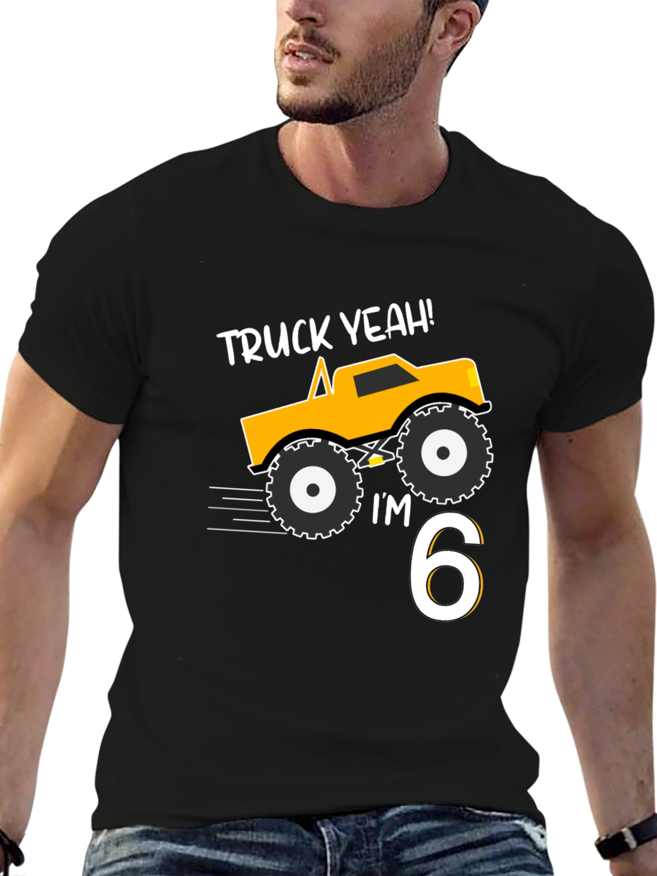 Truck Yeah! 6th Birthday Boy T-Shirt