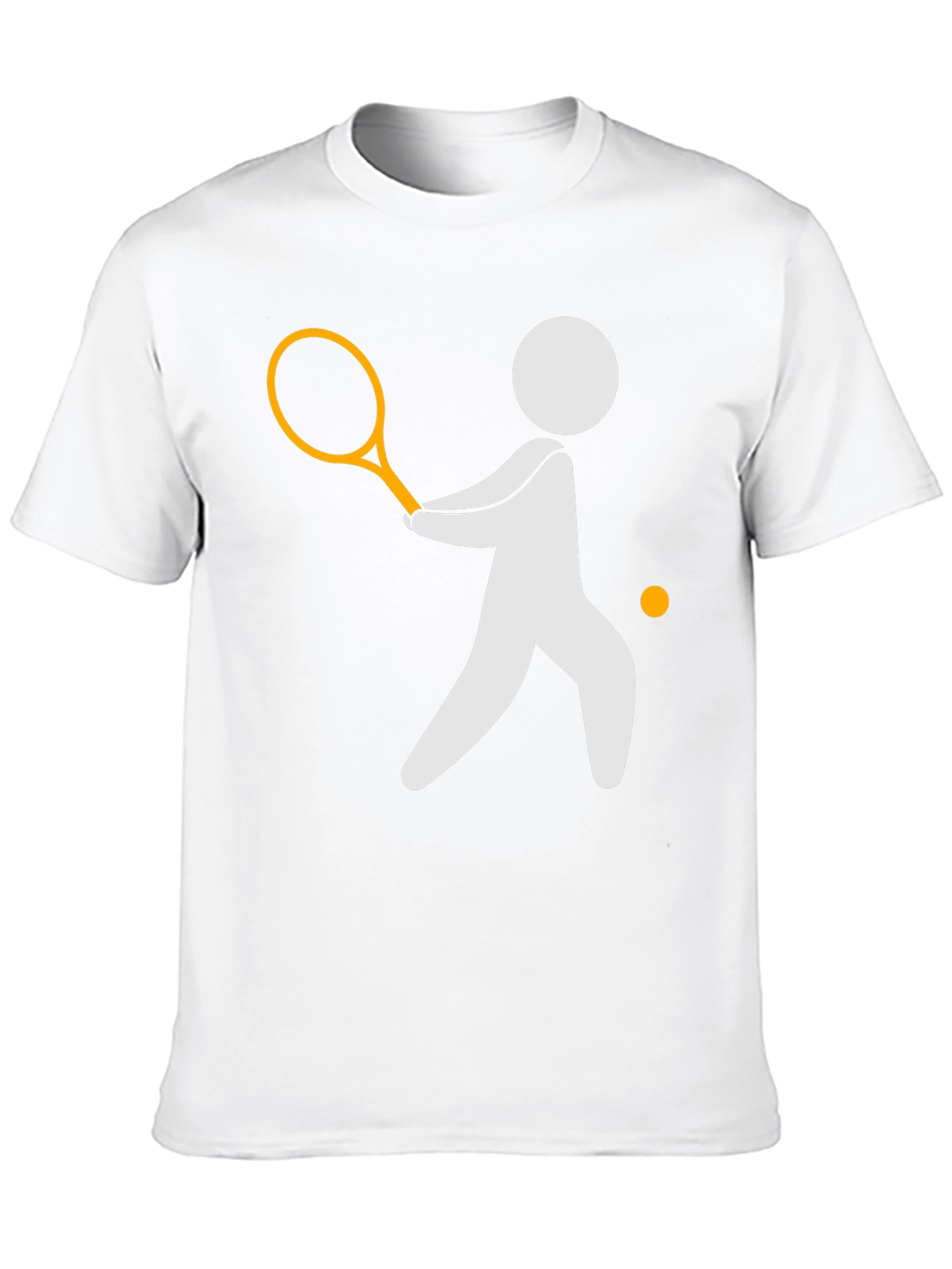 Tennis Player Graphic Tee - Black Casual Shirt