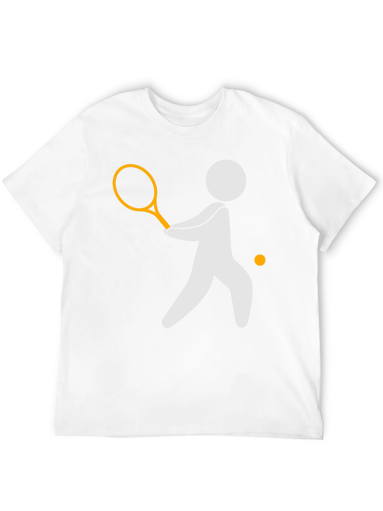 Tennis Player Graphic Tee - Black Casual Shirt