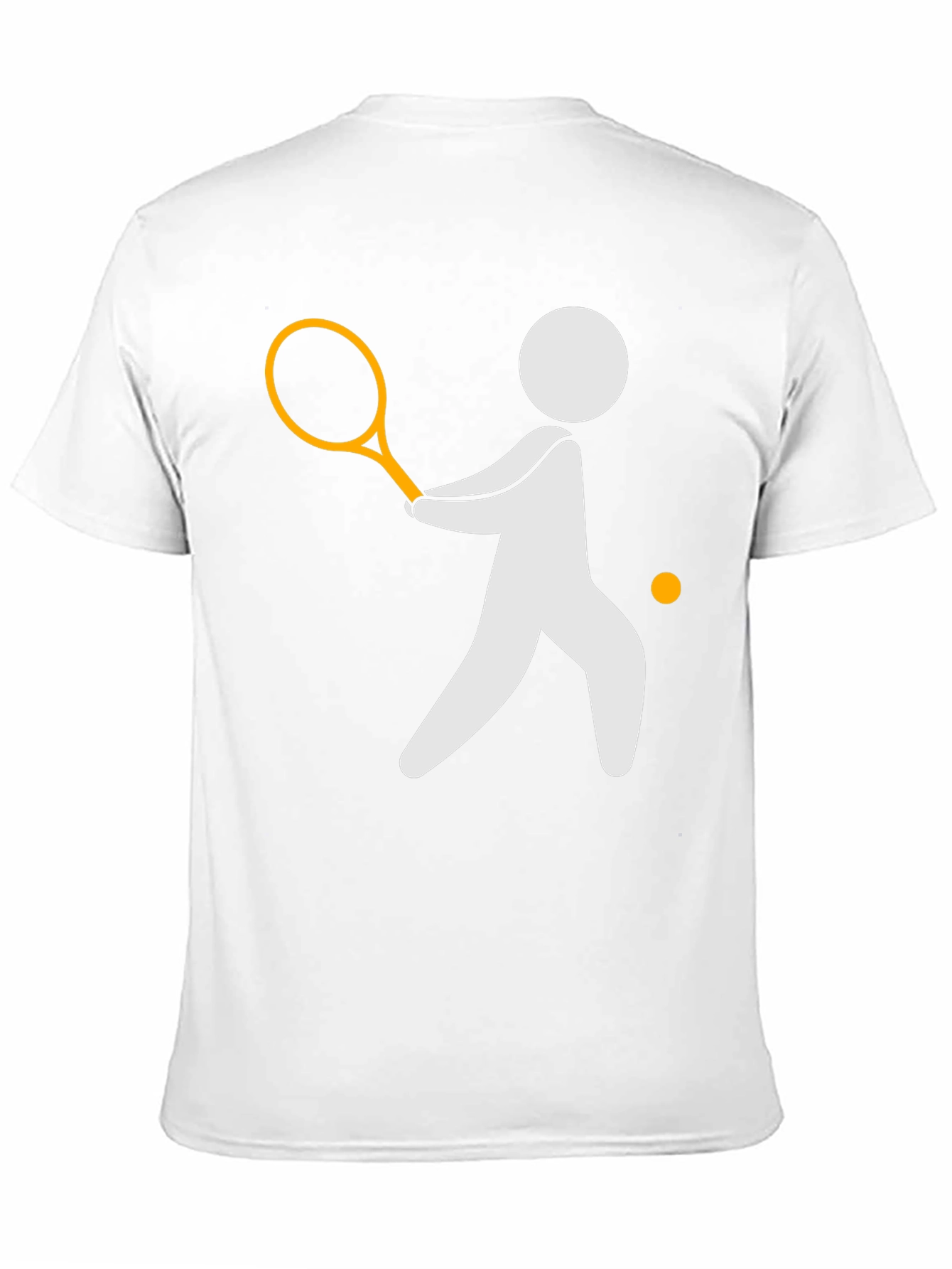 Tennis Player Graphic Tee - Black Casual Shirt