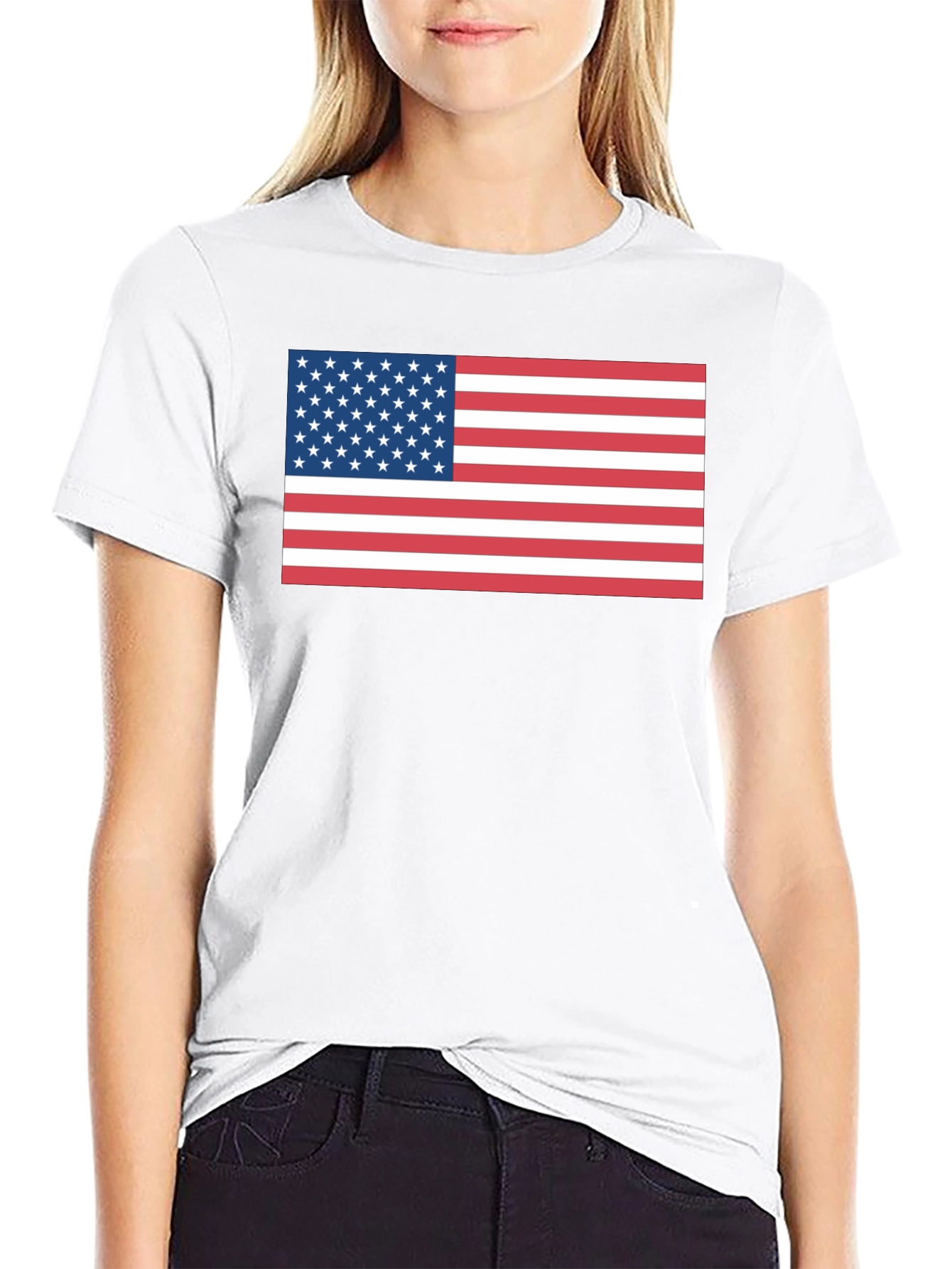 USA Flag Graphic Tee - Patriotic T-Shirt