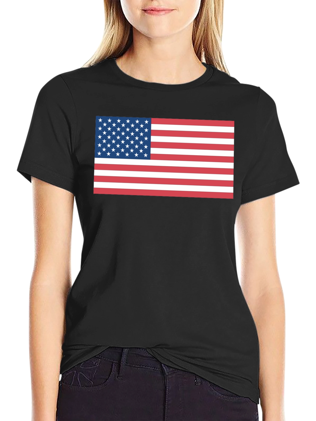 USA Flag Graphic Tee - Patriotic T-Shirt