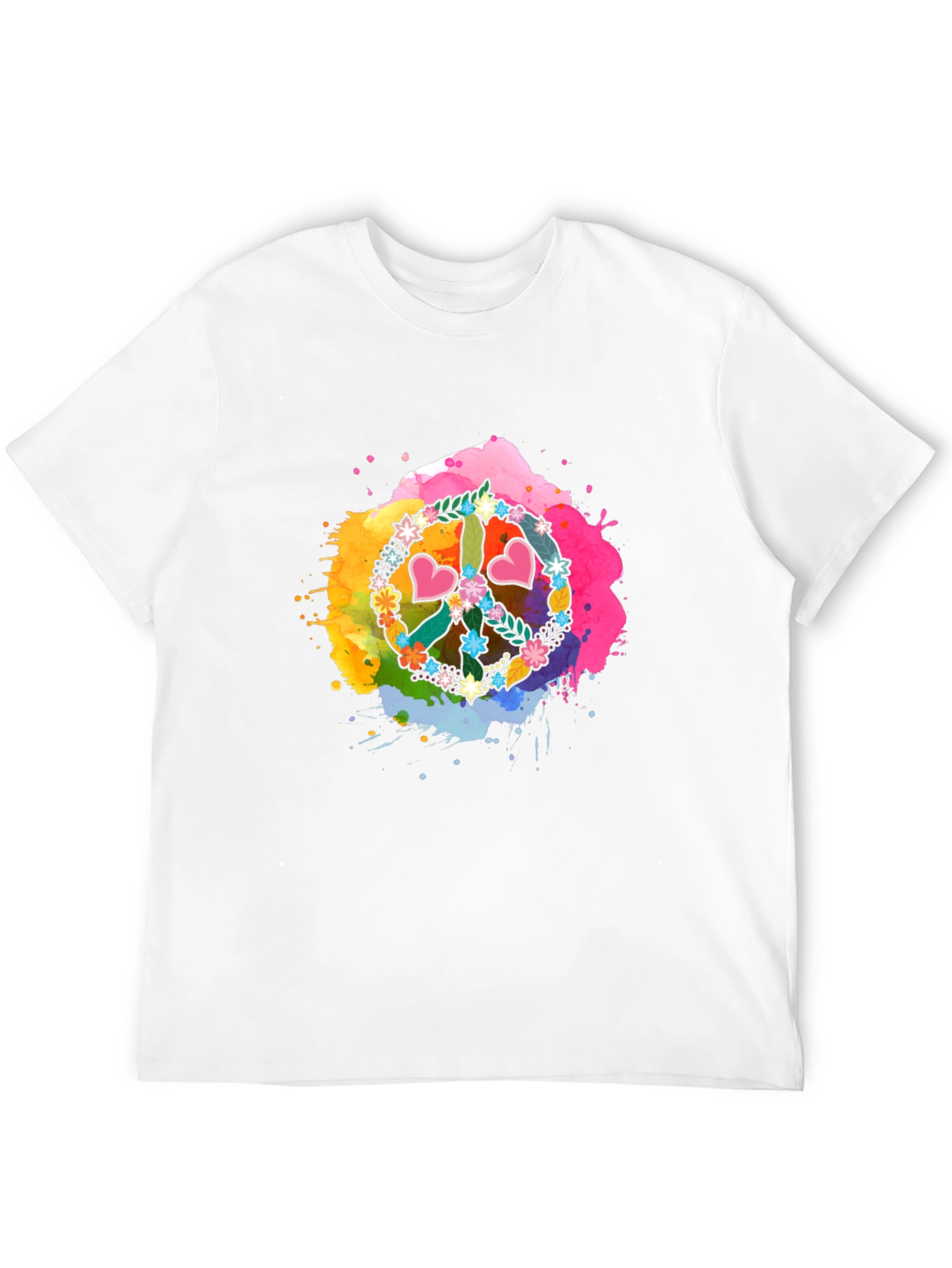 Peace Sign Watercolor T-Shirt