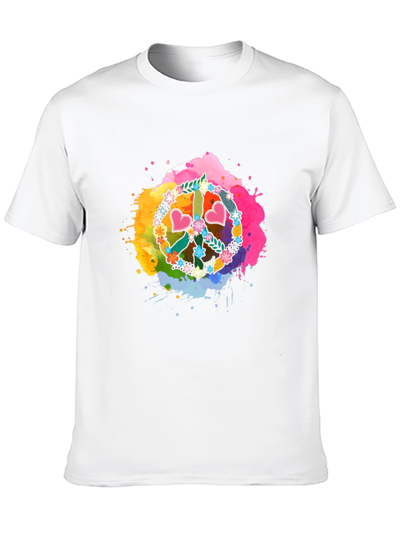 Peace Sign Watercolor T-Shirt