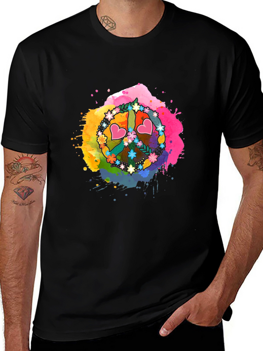 Peace Sign Watercolor T-Shirt